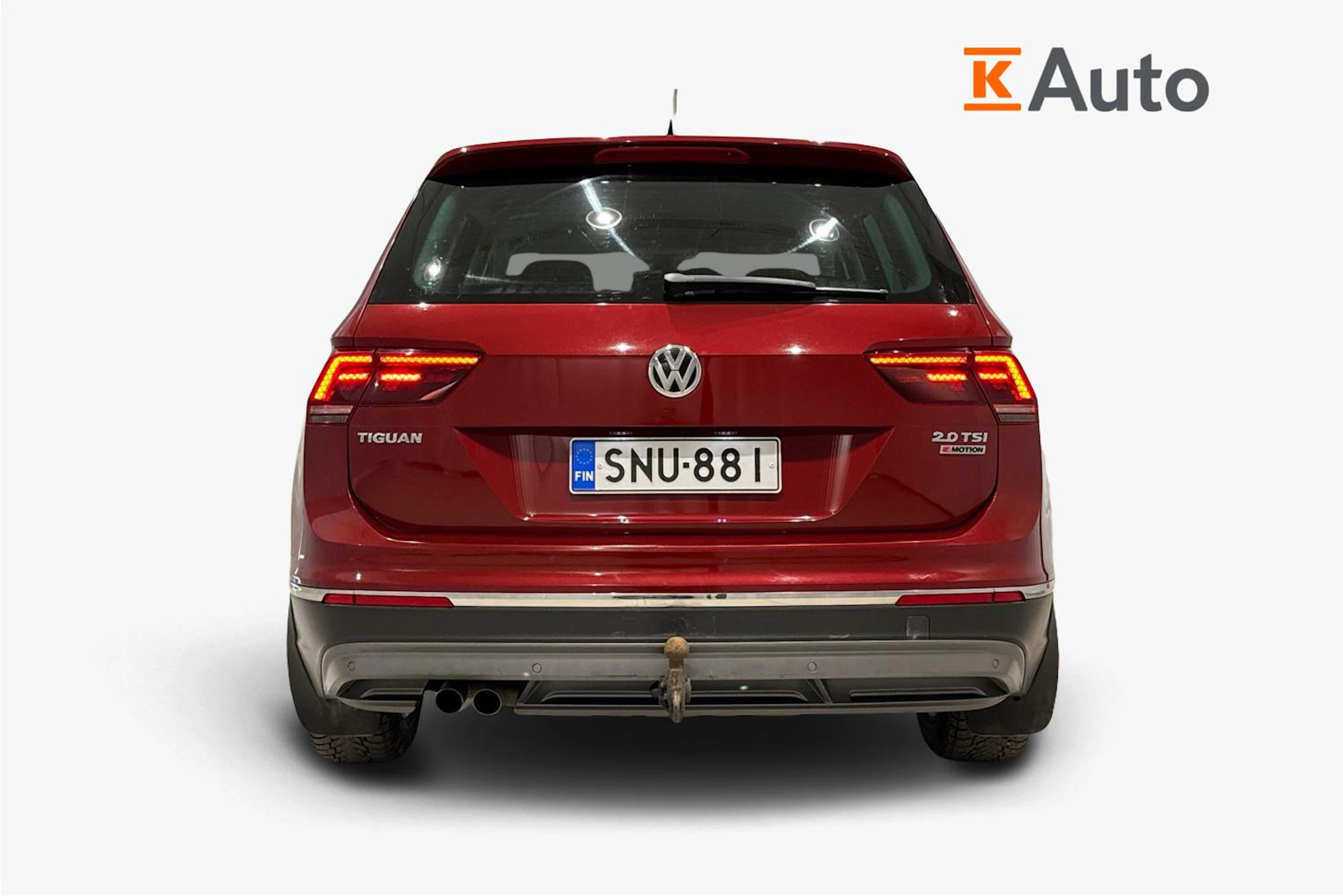 punainen Volkswagen Tiguan 2017 kuva 3.