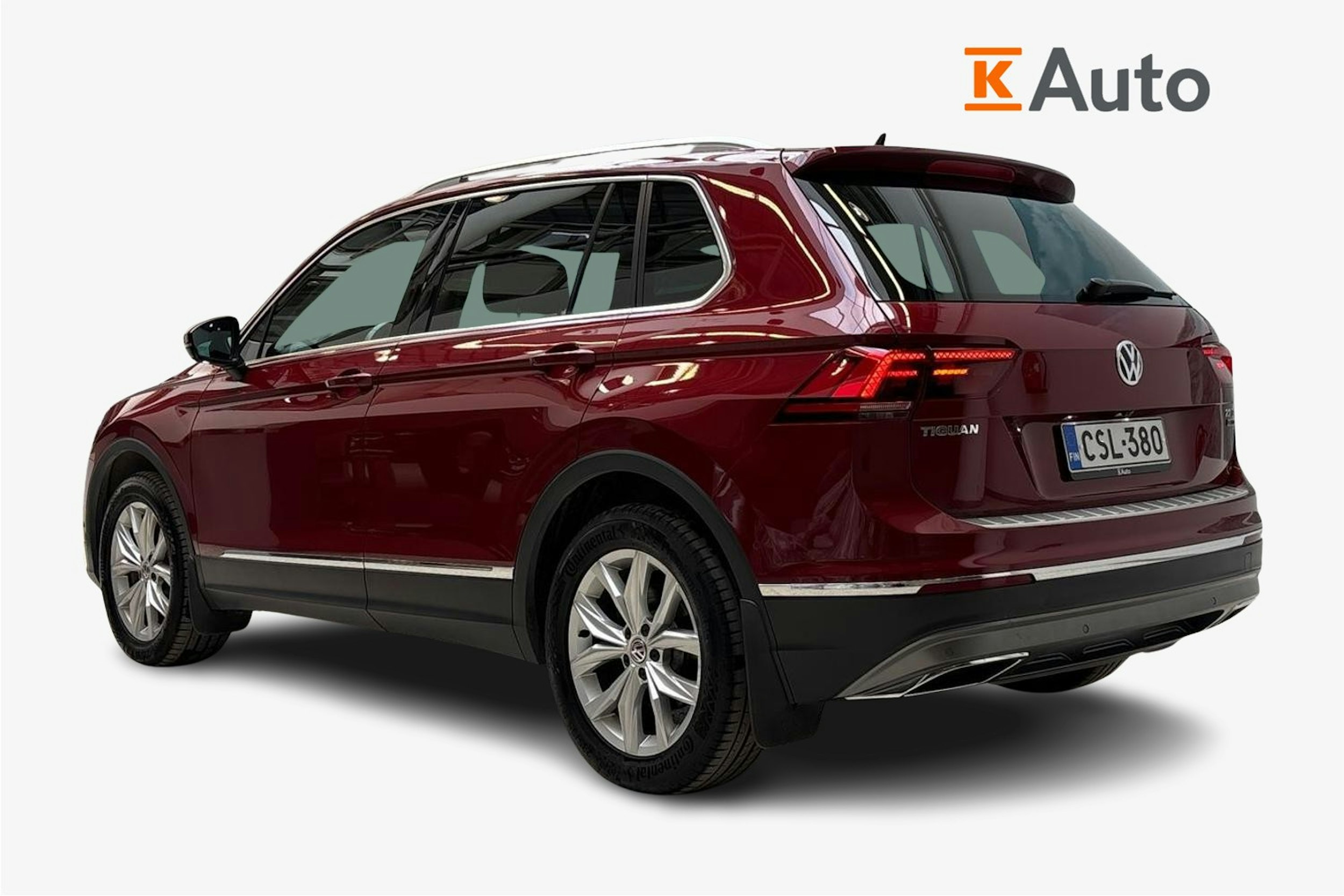 punainen Volkswagen Tiguan 2017 kuva 2.