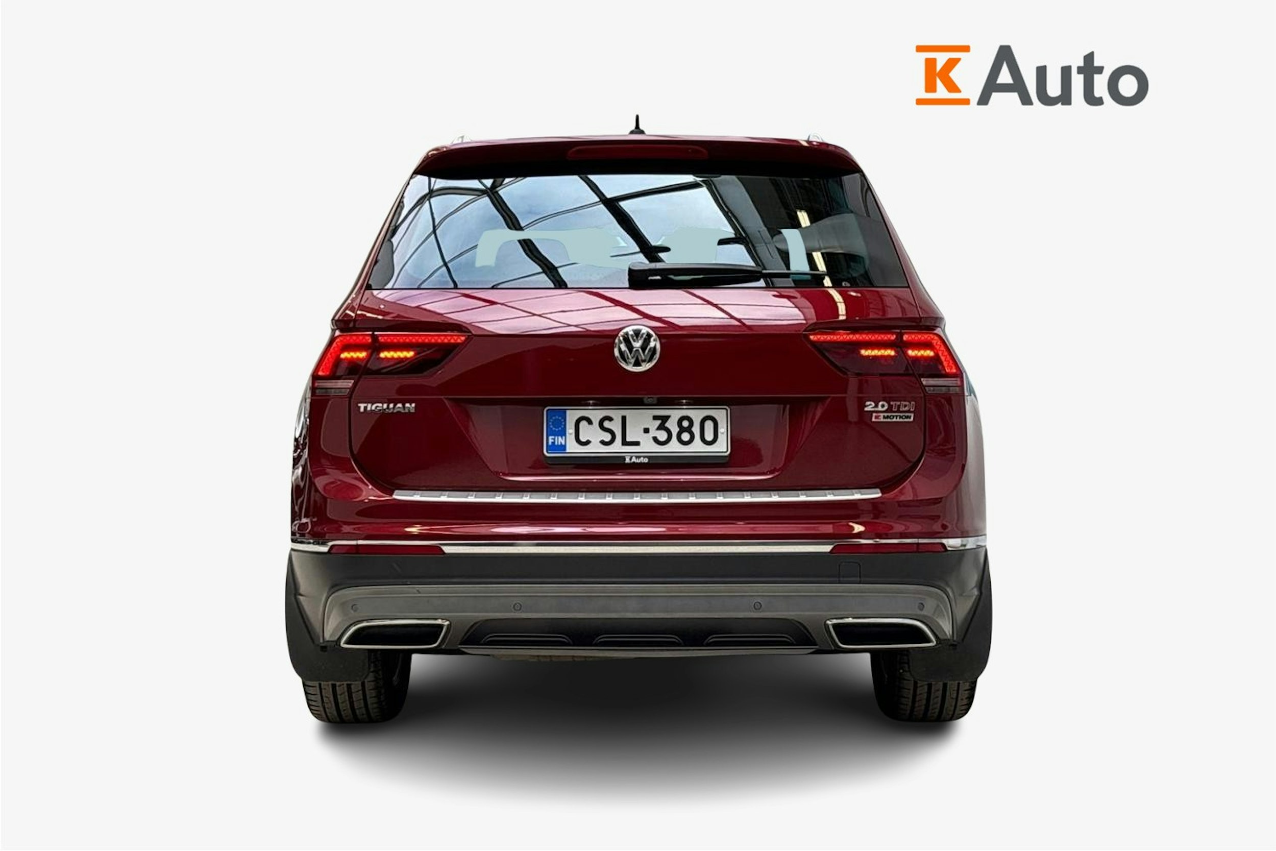 punainen Volkswagen Tiguan 2017 kuva 3.