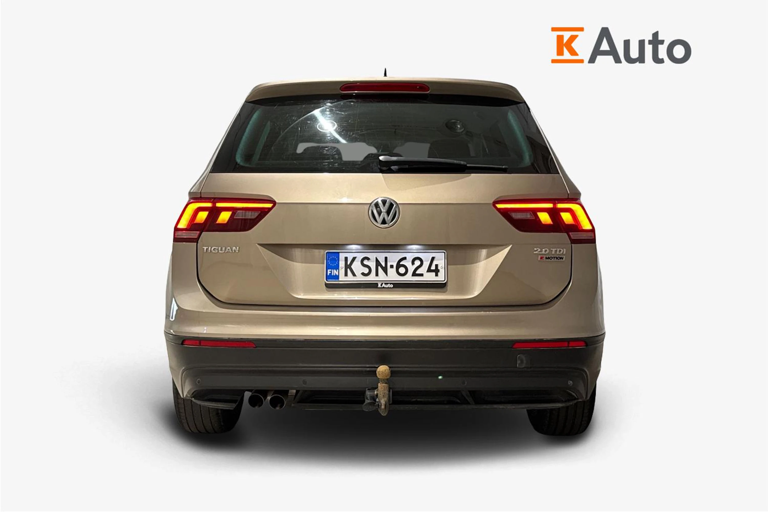 ruskea (beige) Volkswagen Tiguan 2017 kuva 3.