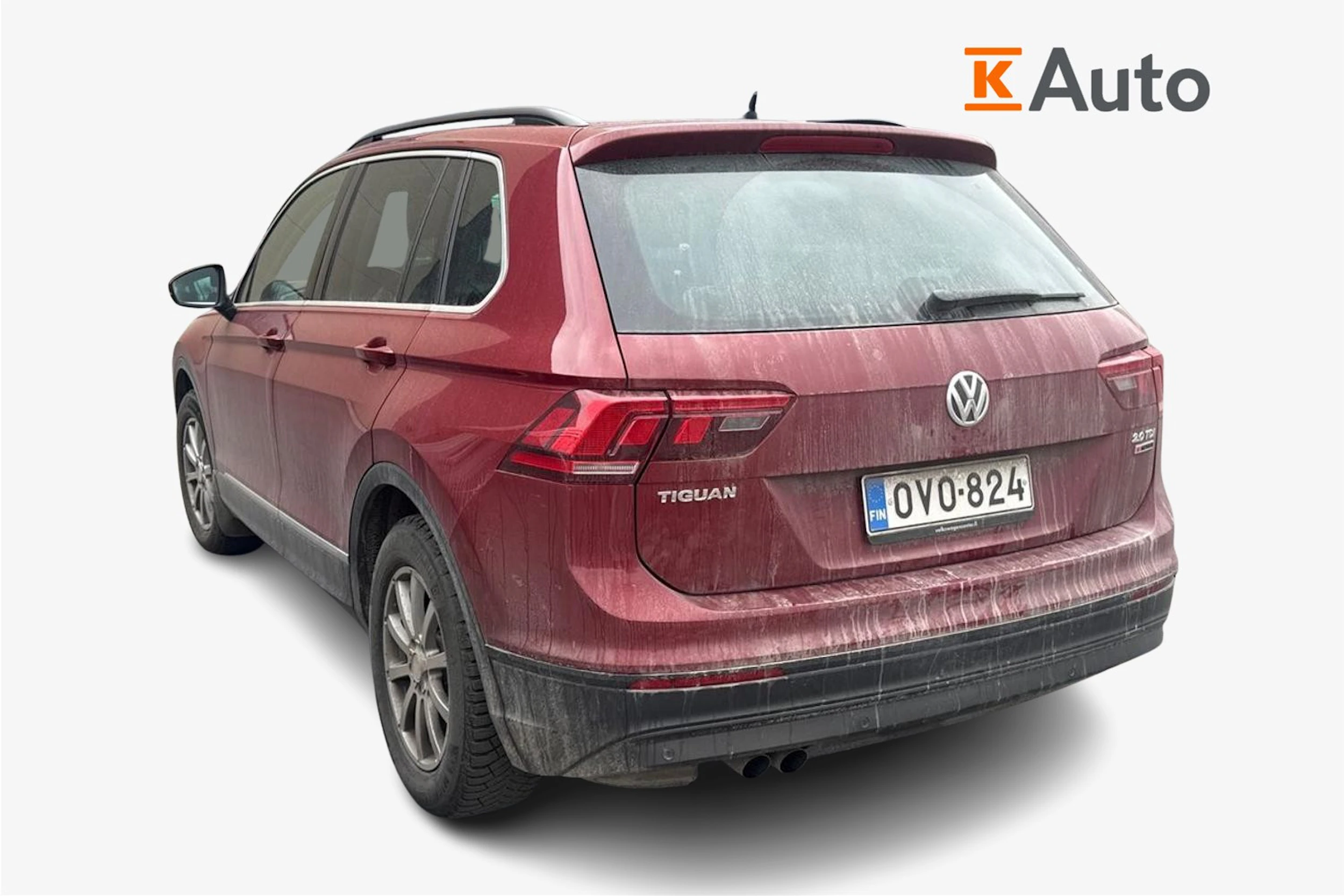 punainen Volkswagen Tiguan 2017 kuva 2.
