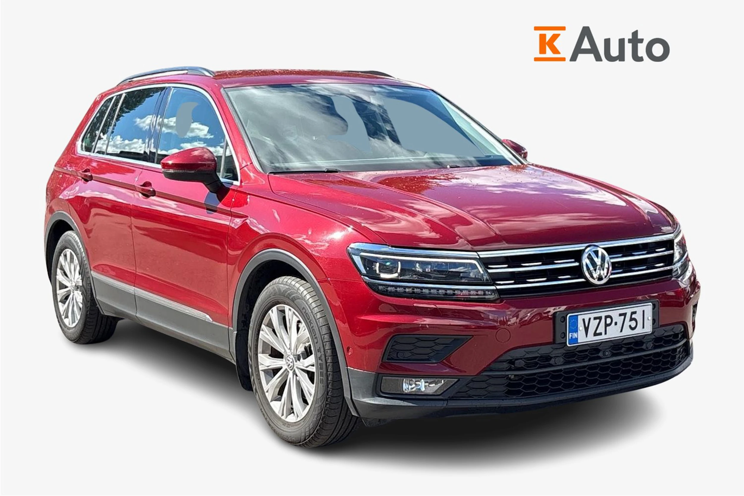 Punainen Volkswagen Tiguan 2018 kuva 1.
