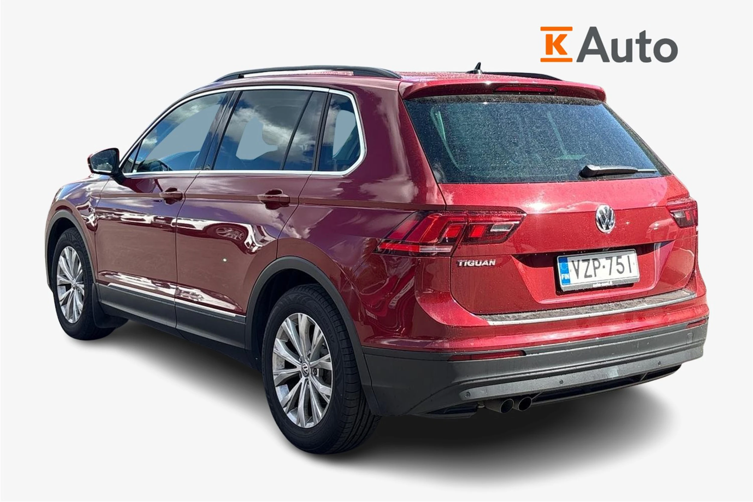 Punainen Volkswagen Tiguan 2018 kuva 2.