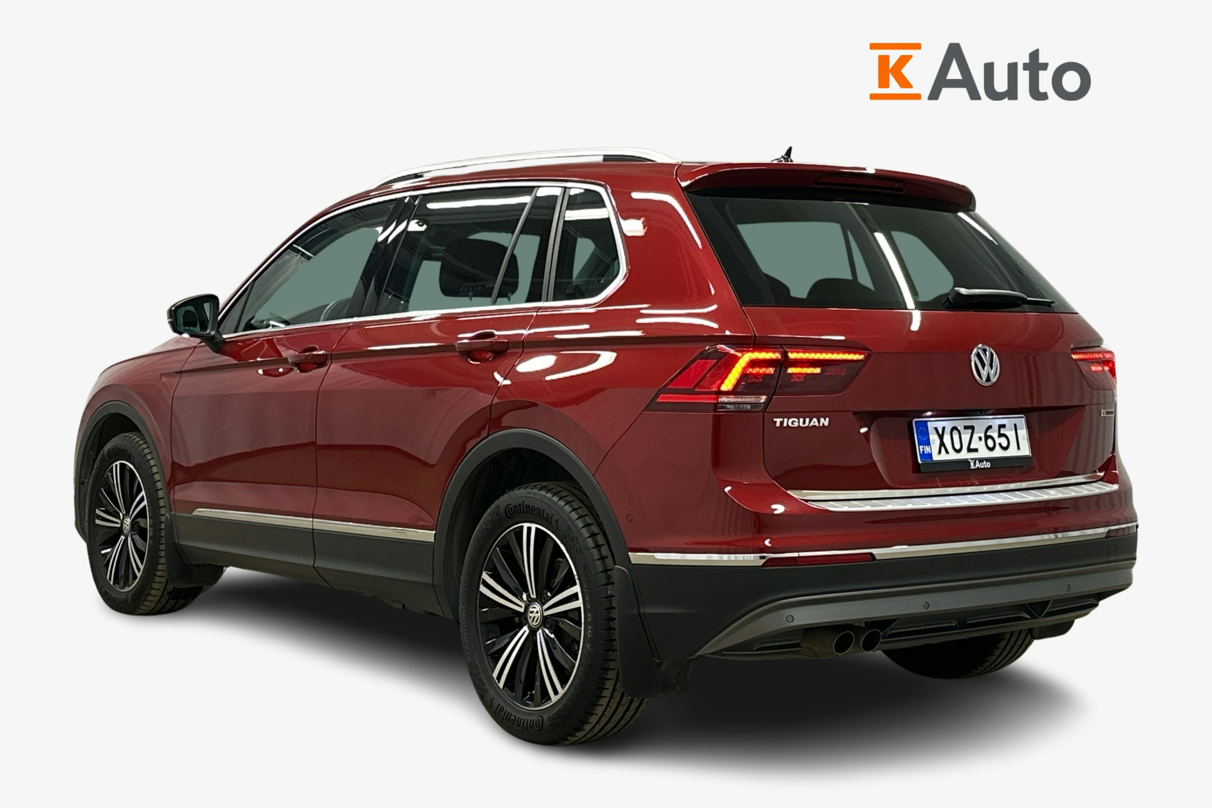 punainen Volkswagen Tiguan 2018 kuva 2.