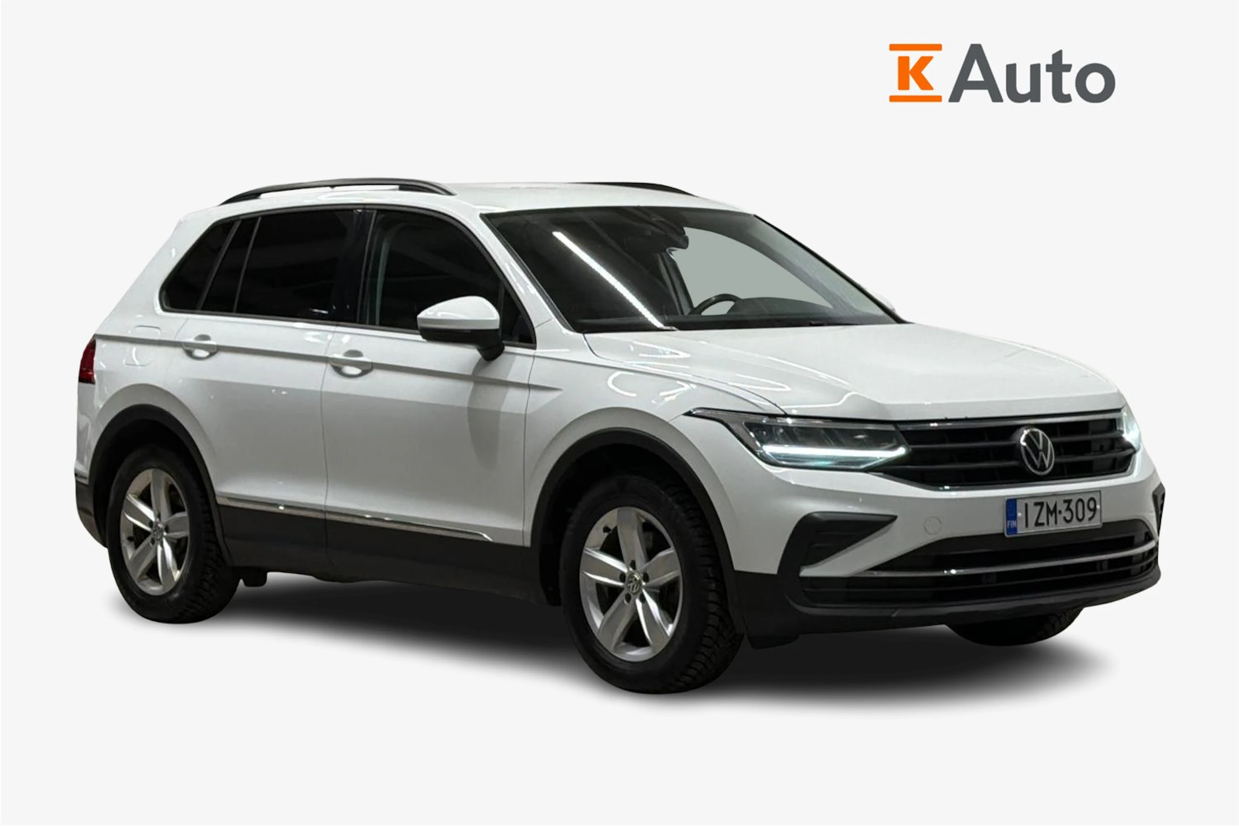 Valkoinen Volkswagen Tiguan 2021 kuva 1.