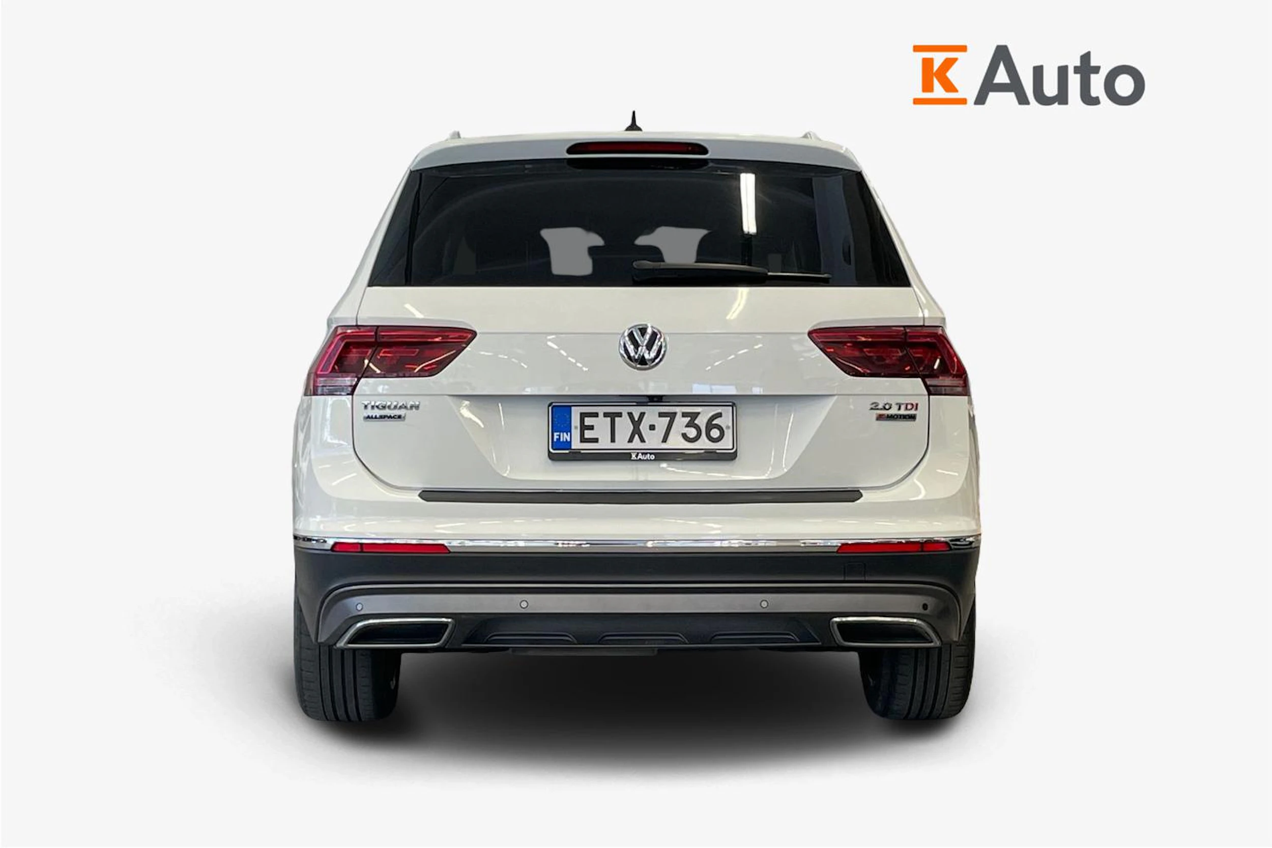 Valkoinen Volkswagen Tiguan Allspace 2018 kuva 4.