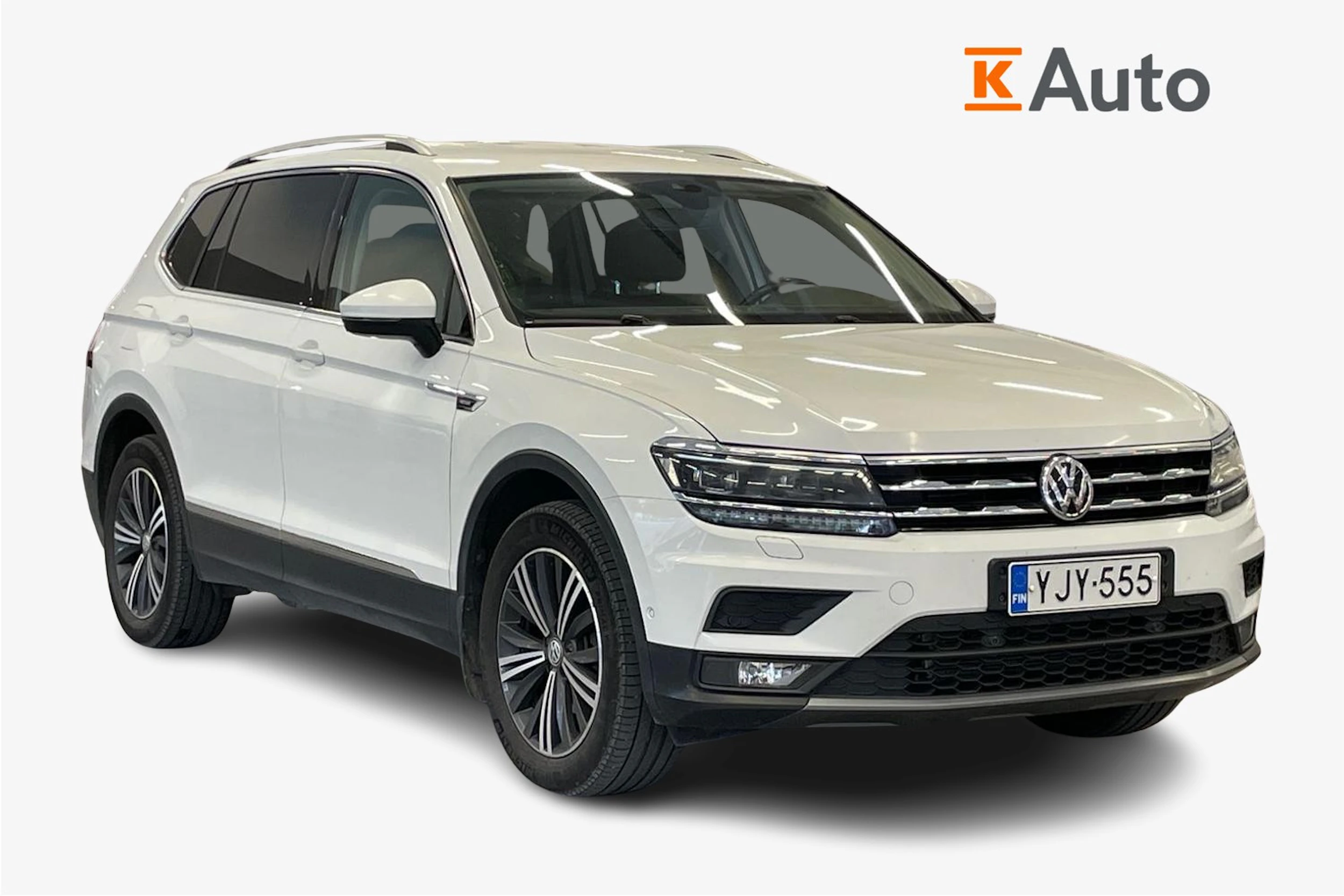 Valkoinen Volkswagen Tiguan Allspace 2018 kuva 1.