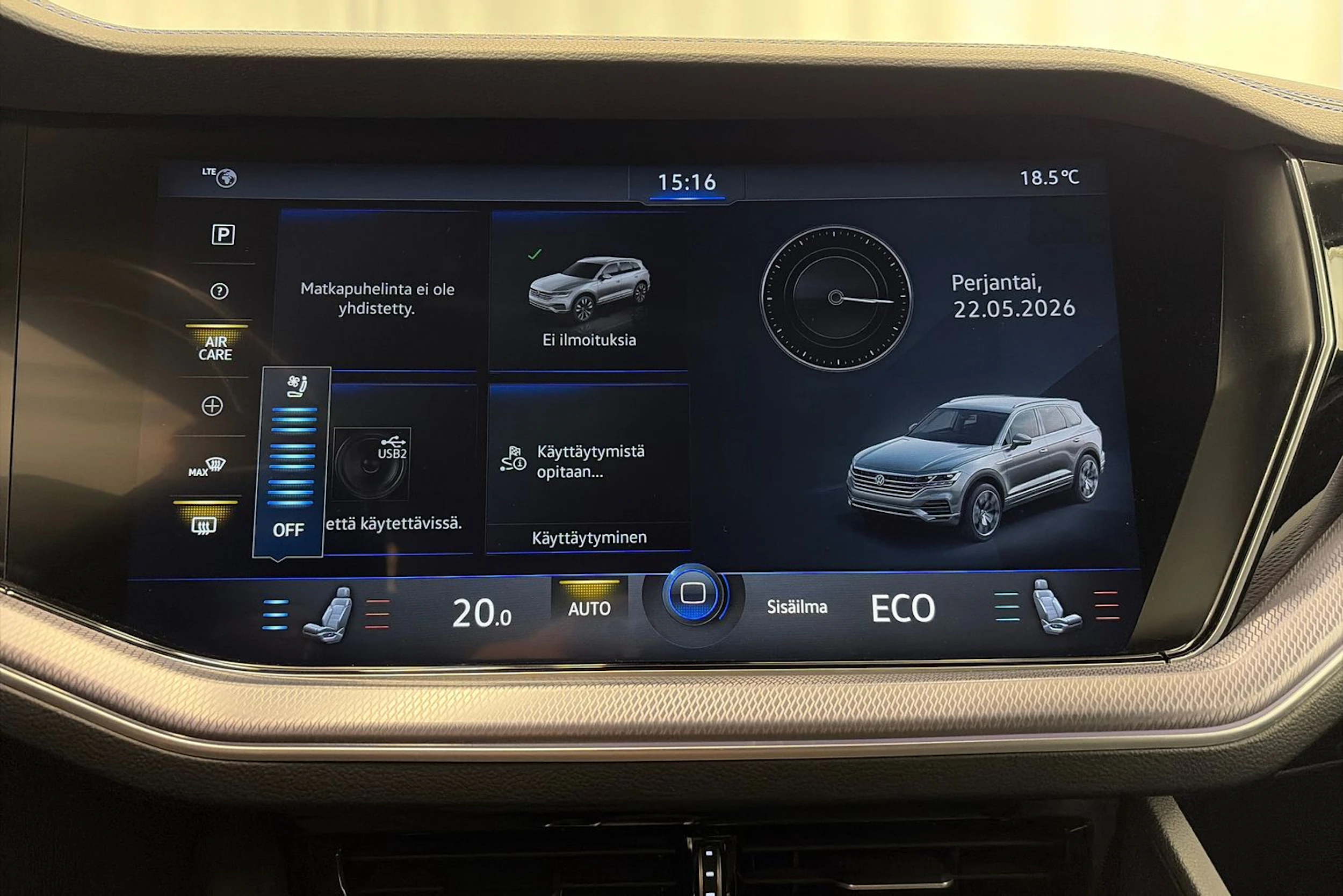 Musta Volkswagen TOUAREG 2021 kuva 29.