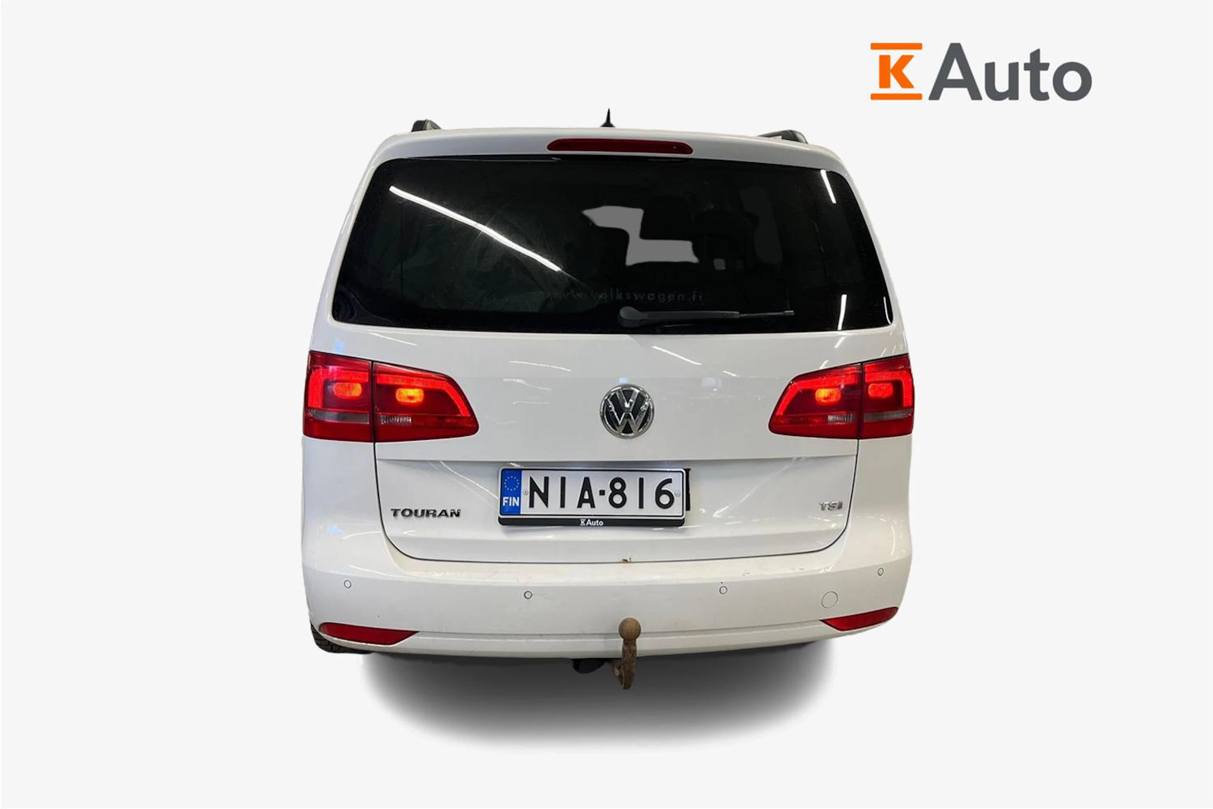 Valkoinen Volkswagen TOURAN 2012 kuva 4.