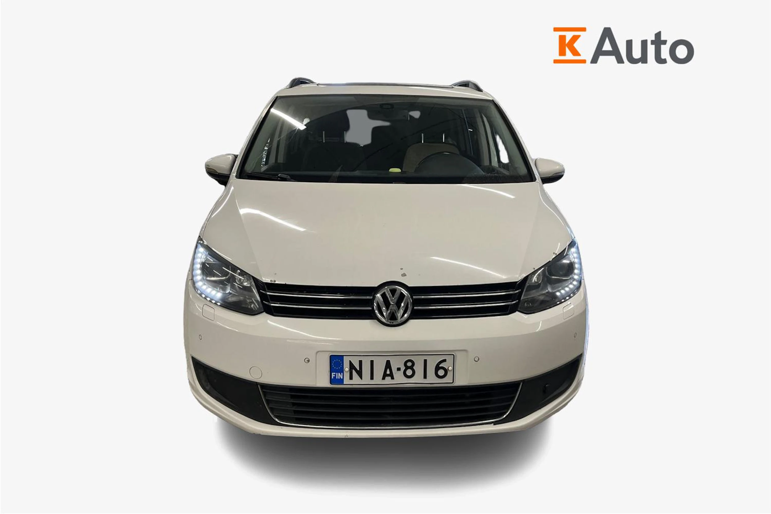 Valkoinen Volkswagen TOURAN 2012 kuva 5.
