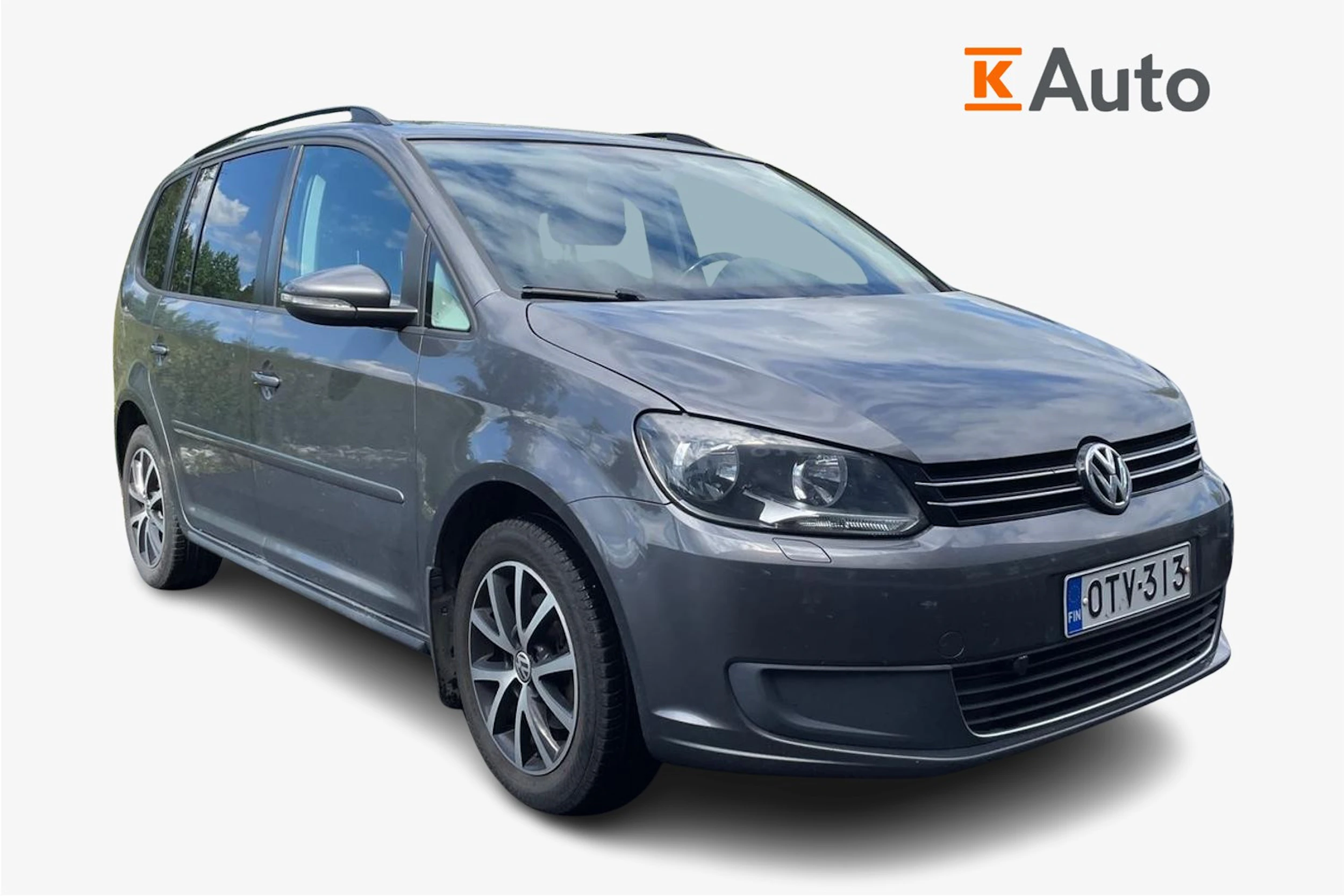harmaa Volkswagen Touran 2013 kuva 1.