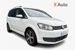 valkoinen Volkswagen Touran 2014 kuva 1.