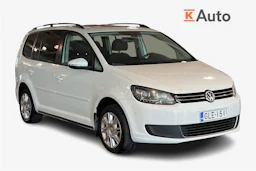 valkoinen Volkswagen Touran 2014 kuva 1.