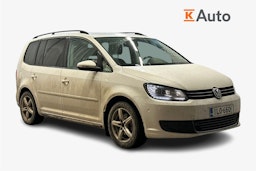 valkoinen Volkswagen Touran 2014 kuva 1.