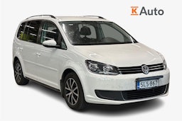 valkoinen Volkswagen Touran 2014 kuva 1.