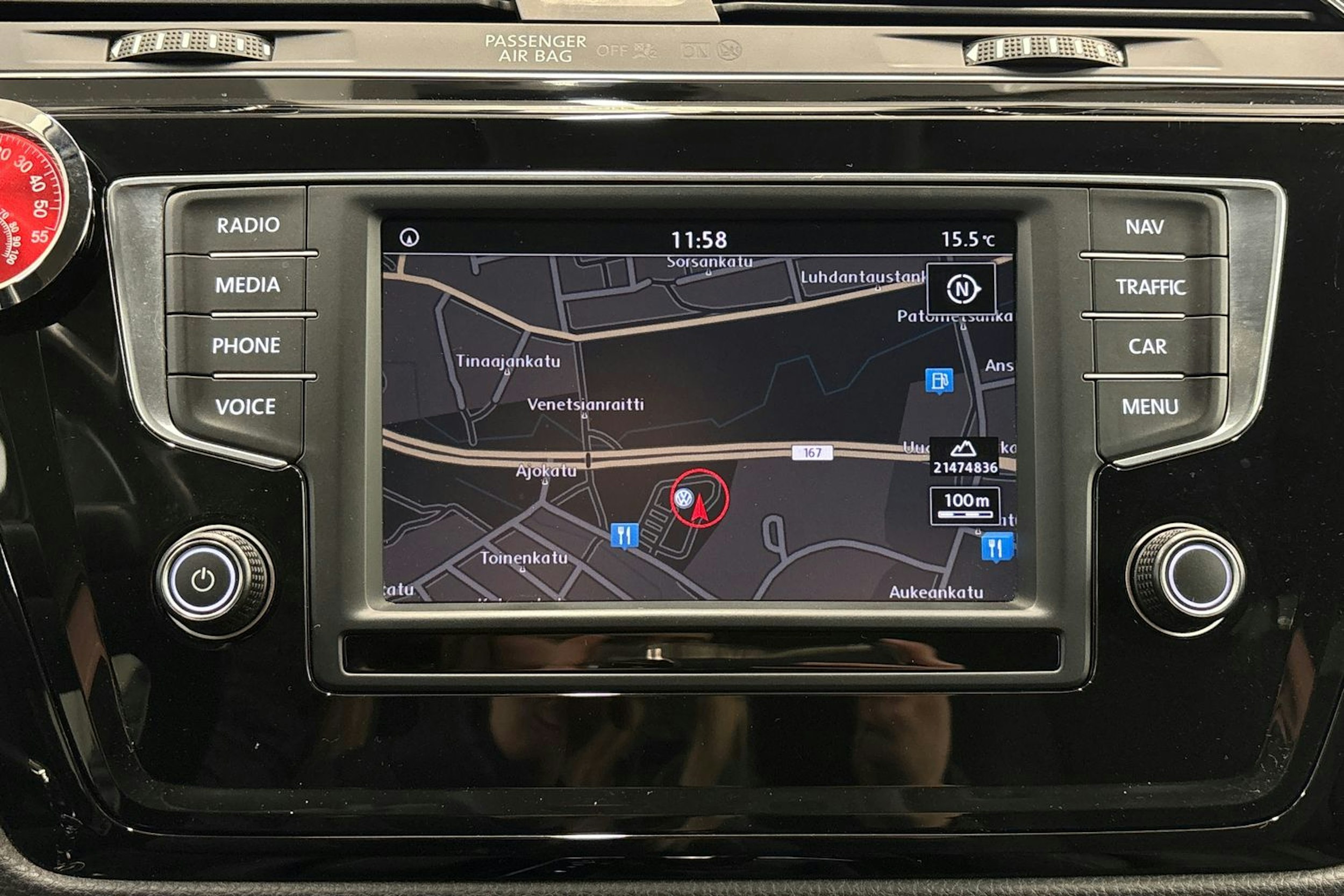 Harmaa Volkswagen TOURAN 2016 kuva 22.