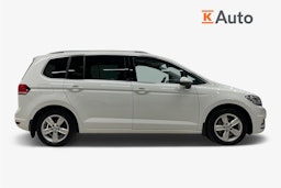 Valkoinen Volkswagen TOURAN 2019 kuva 6.