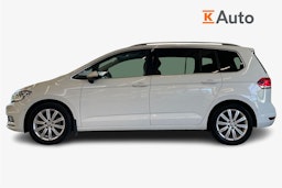 Valkoinen Volkswagen TOURAN 2019 kuva 6.