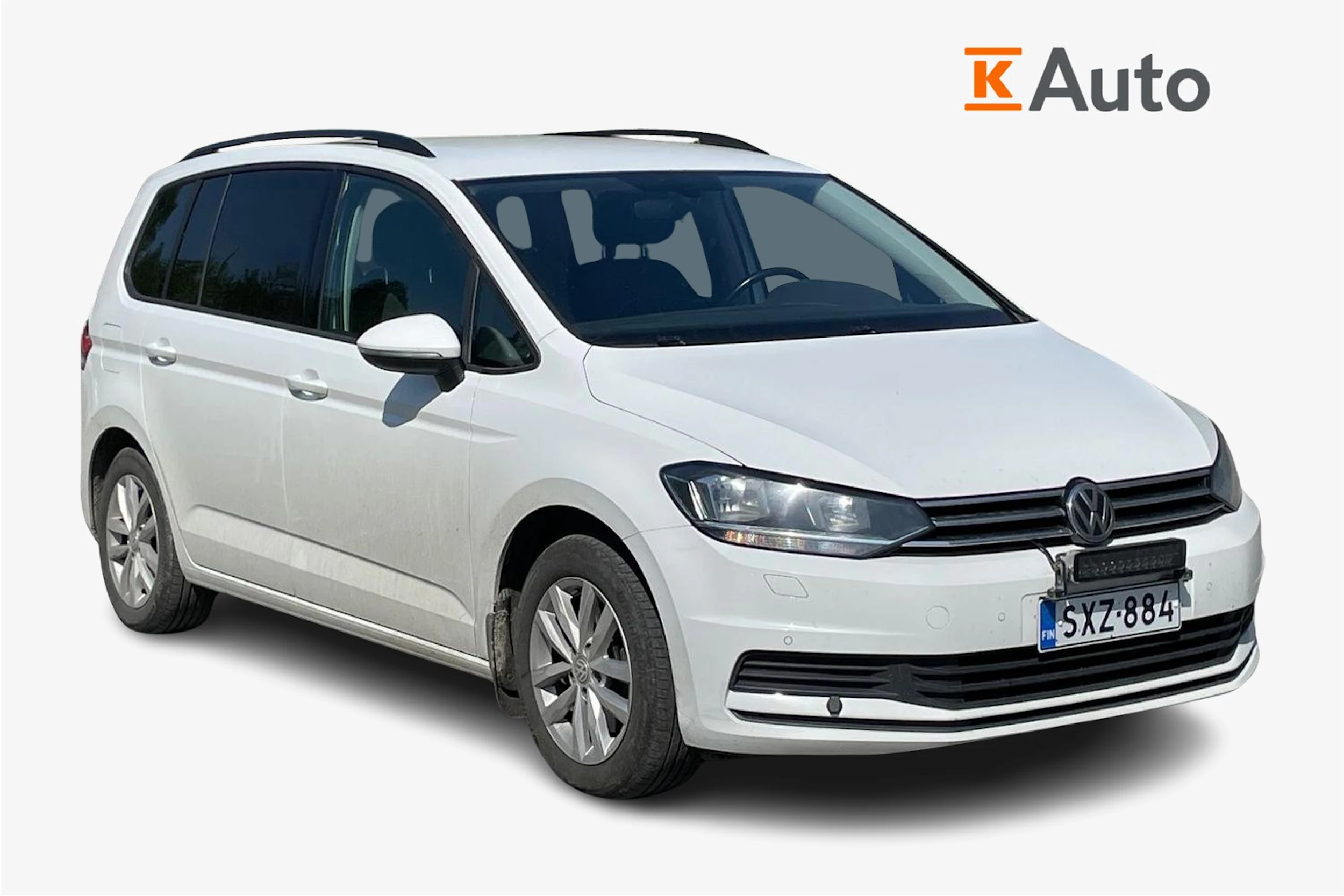 Valkoinen Volkswagen TOURAN 2019 kuva 1.