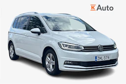 Valkoinen Volkswagen TOURAN 2019 kuva 1.