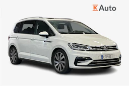 Valkoinen Volkswagen TOURAN 2021 kuva 1.