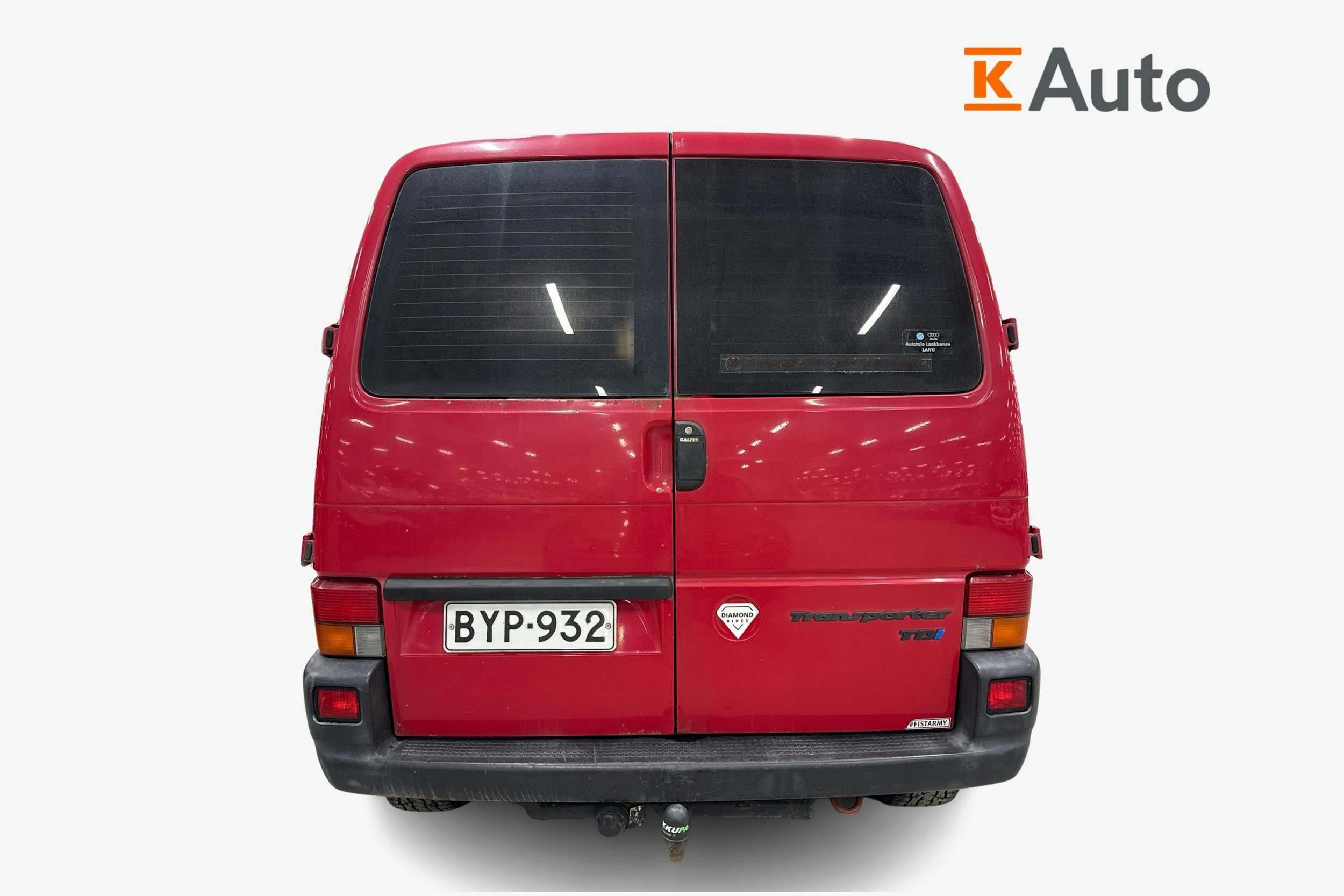 punainen Volkswagen Transporter 2000 kuva 3.