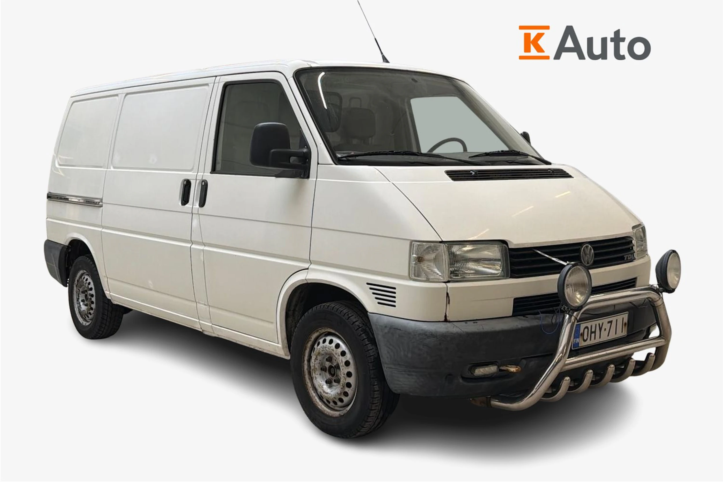 valkoinen Volkswagen Transporter 2001 kuva 1.