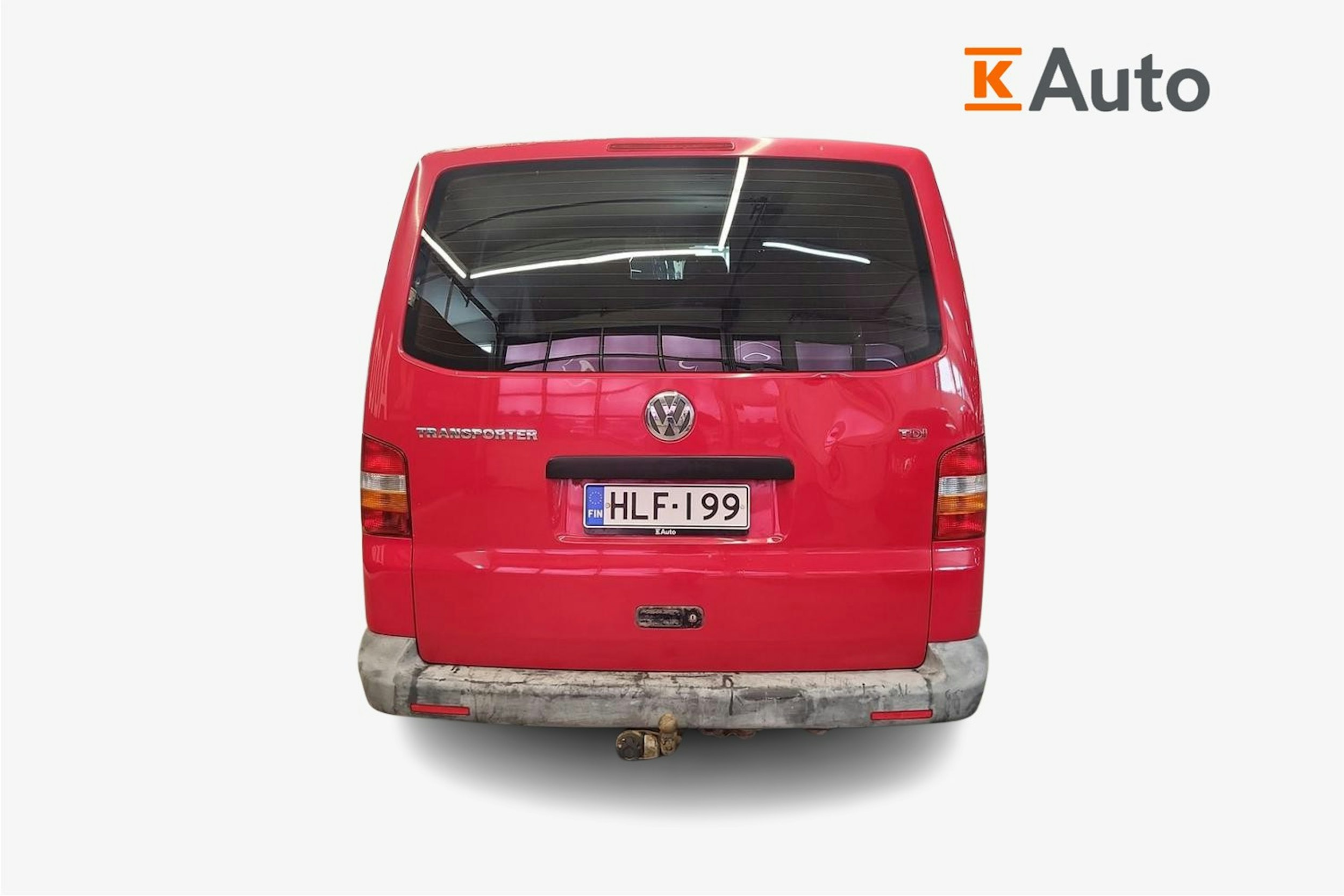 punainen Volkswagen Transporter 2005 kuva 3.