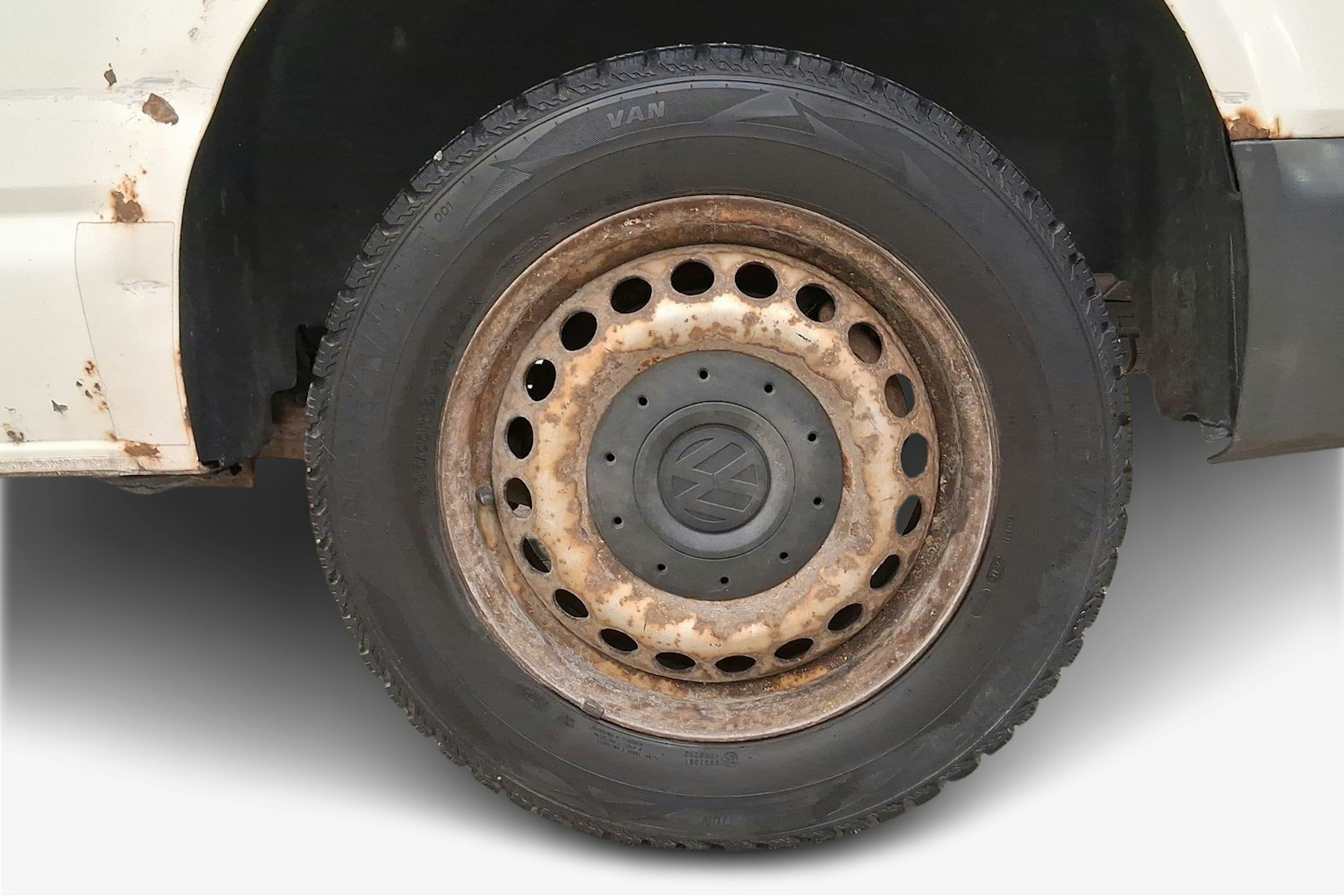 valkoinen Volkswagen Transporter 2006 kuva 12.