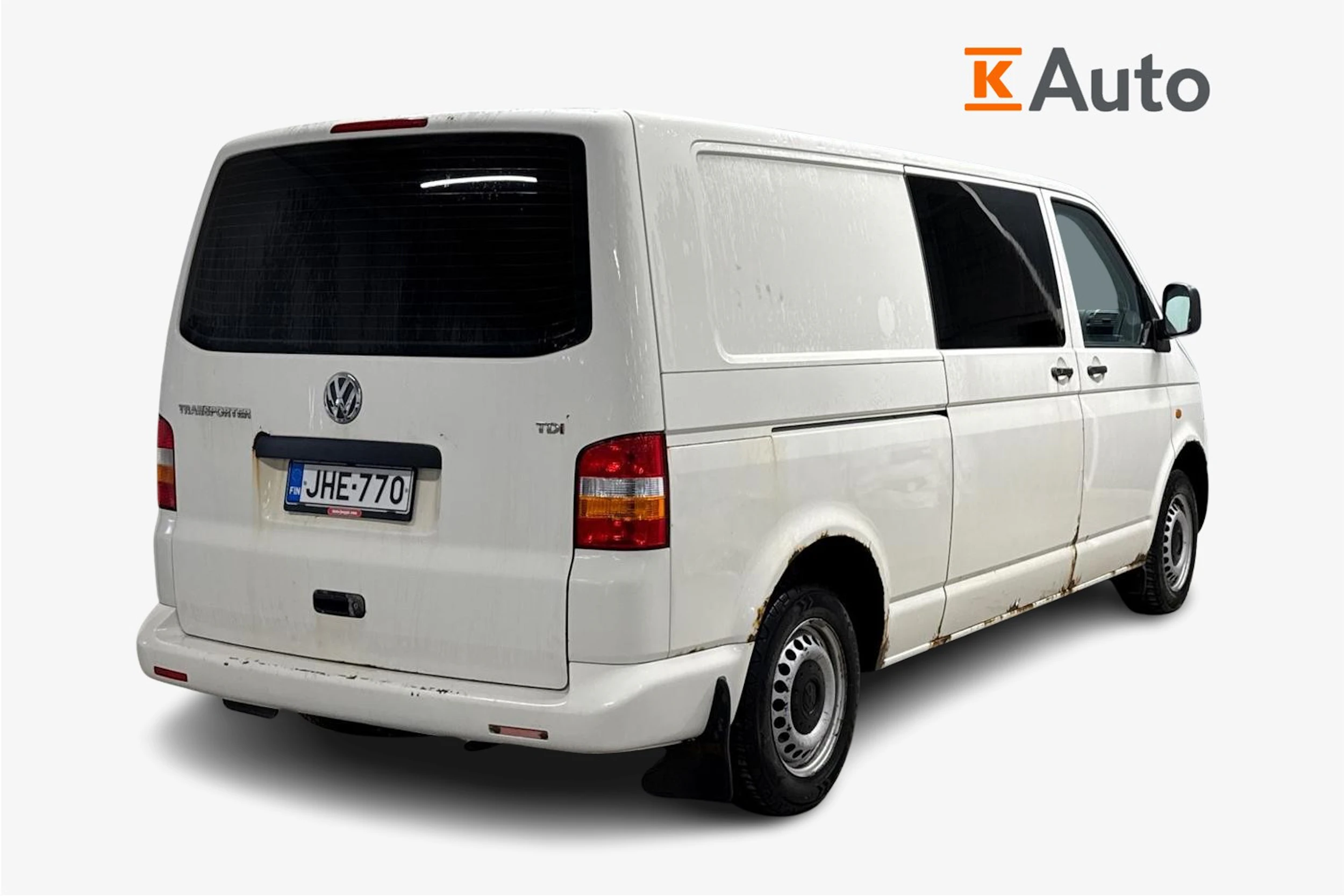 valkoinen Volkswagen Transporter 2007 kuva 3.