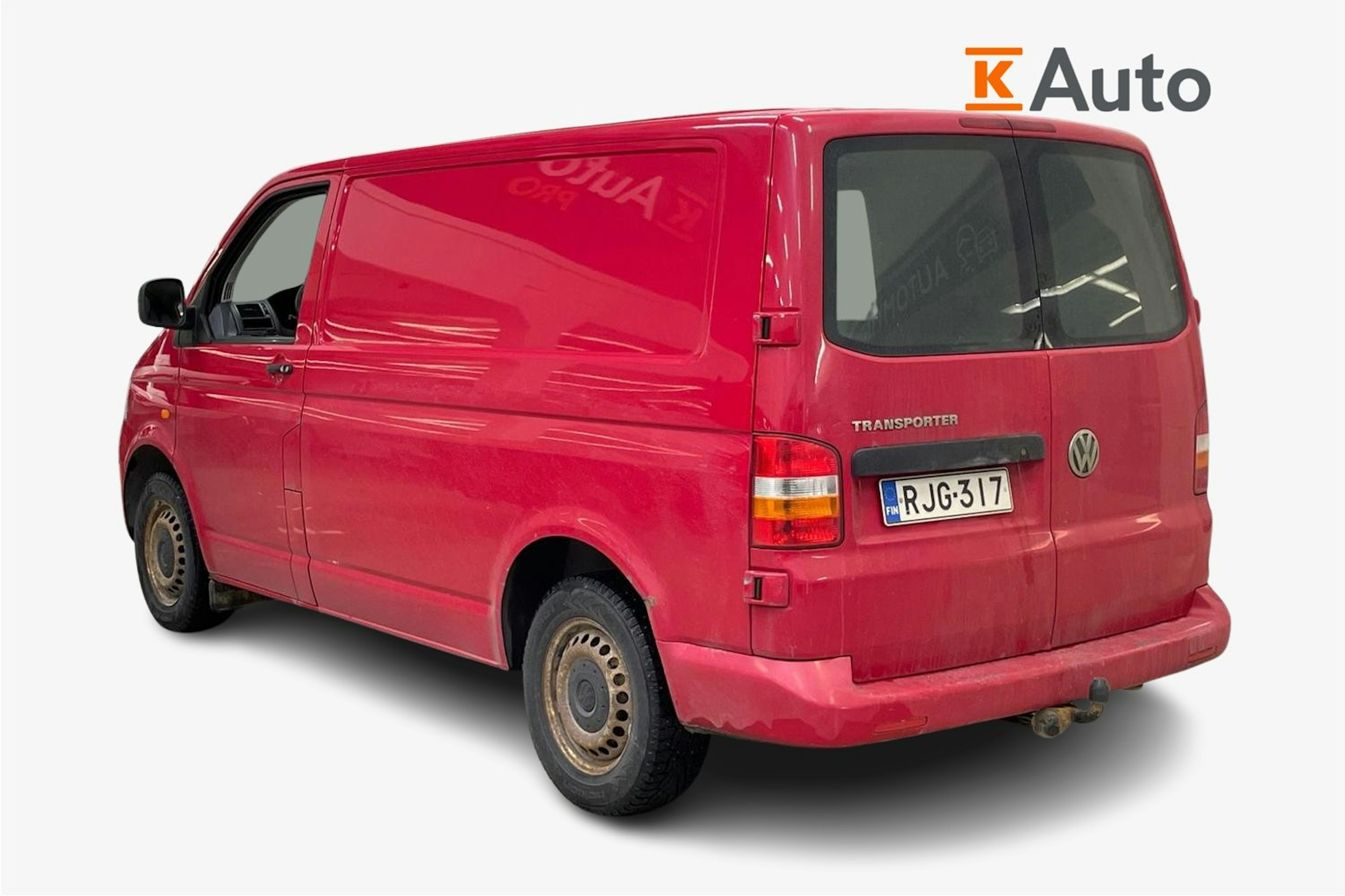 punainen Volkswagen Transporter 2007 kuva 2.