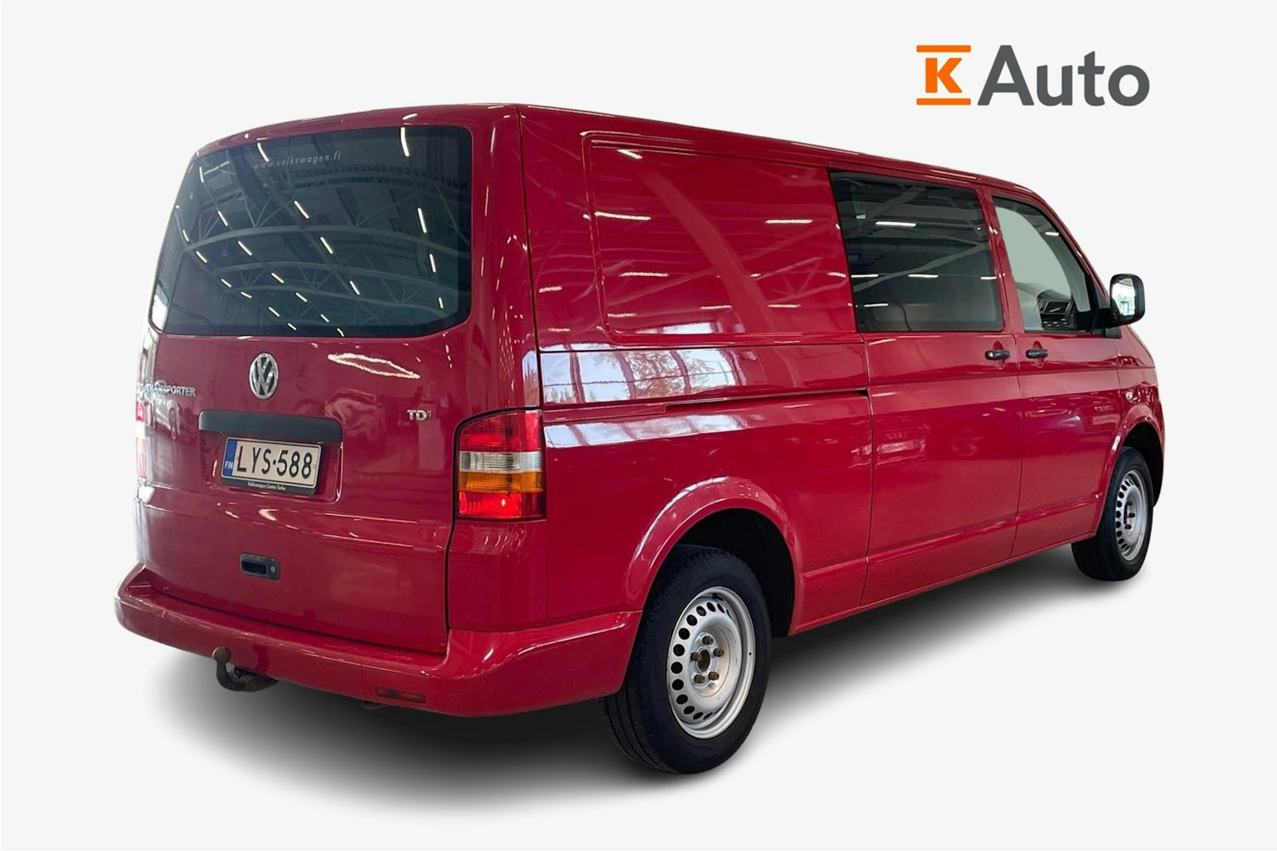 punainen Volkswagen Transporter 2009 kuva 2.