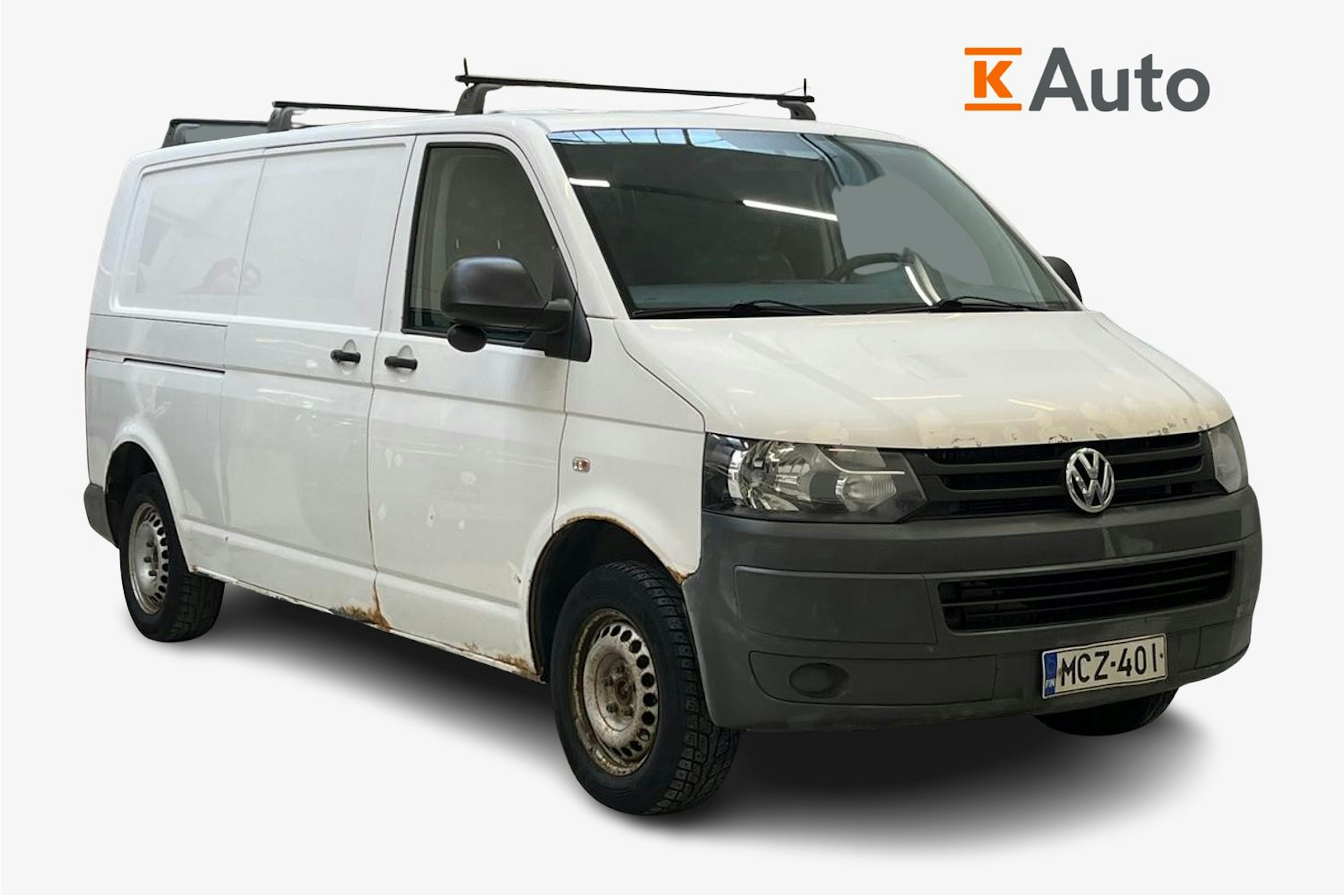 valkoinen Volkswagen Transporter 2010 kuva 1.