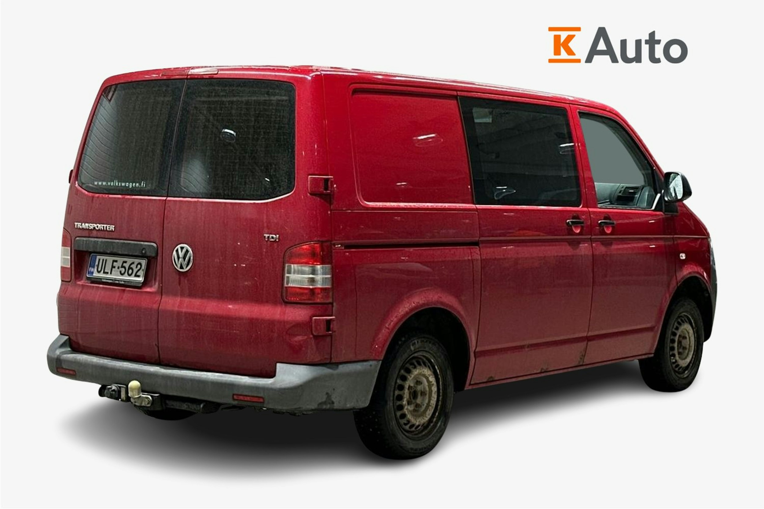 punainen Volkswagen Transporter 2010 kuva 2.