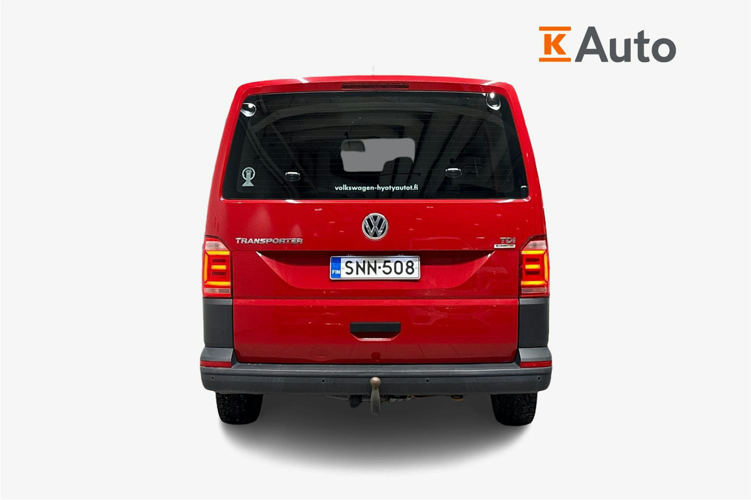 punainen Volkswagen Transporter 2016 kuva 3.