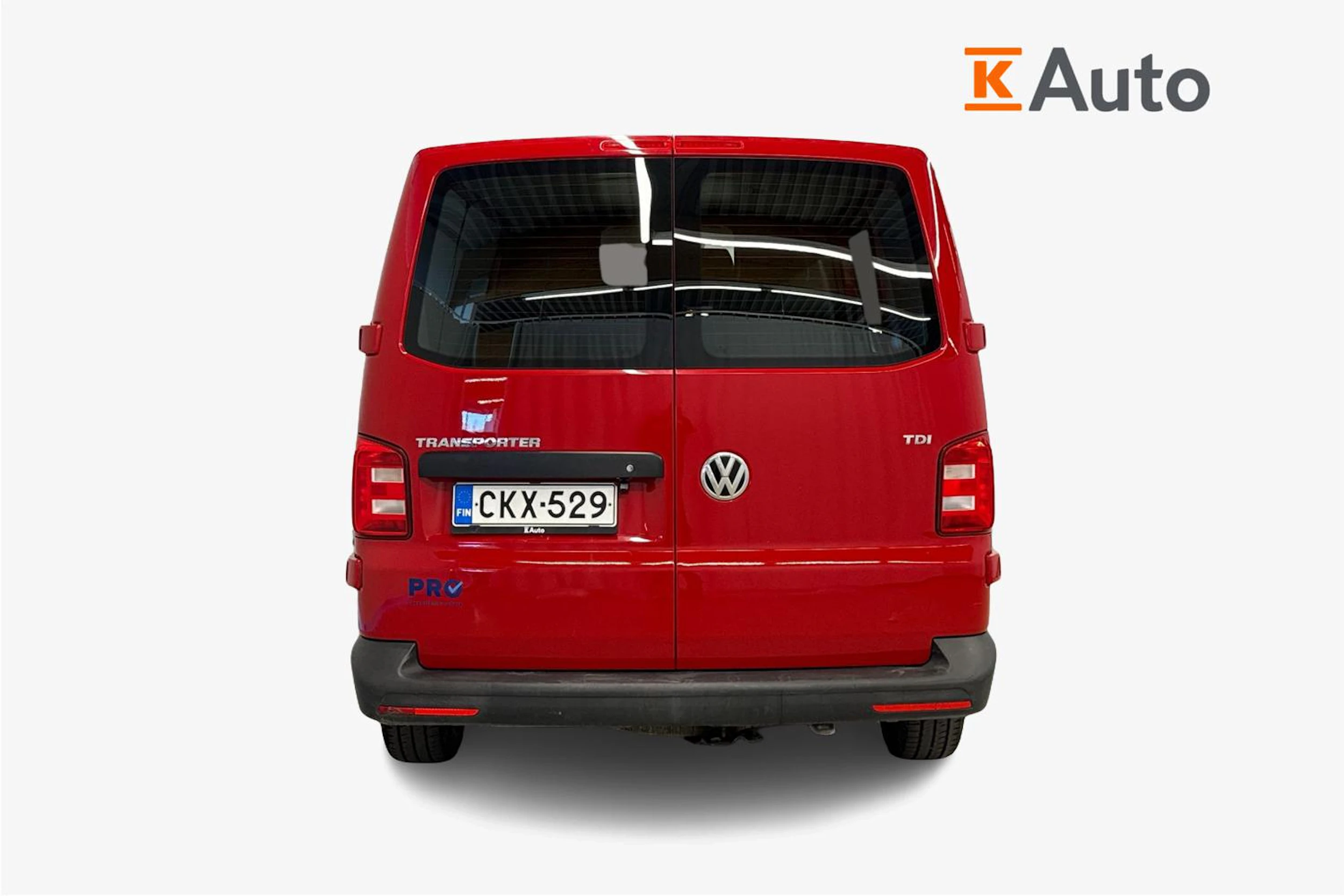 punainen Volkswagen Transporter 2018 kuva 3.