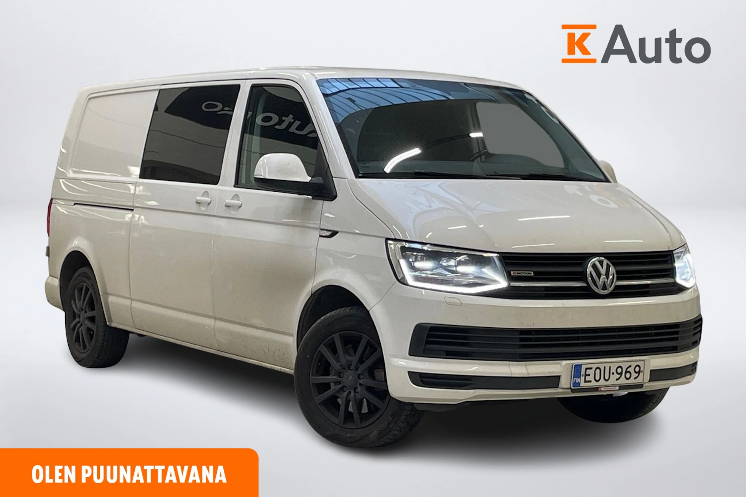 valkoinen Volkswagen Transporter 2018 kuva 1.