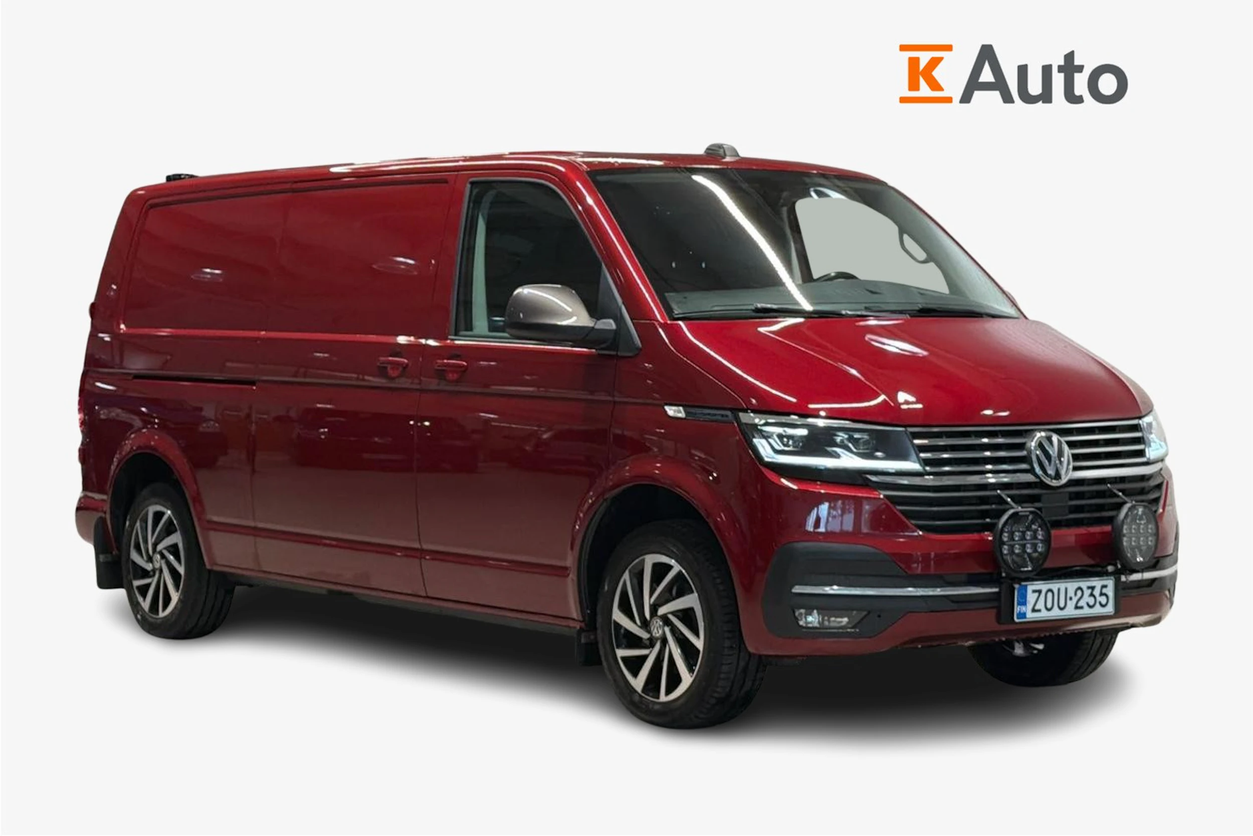 punainen Volkswagen Transporter 2021 kuva 1.