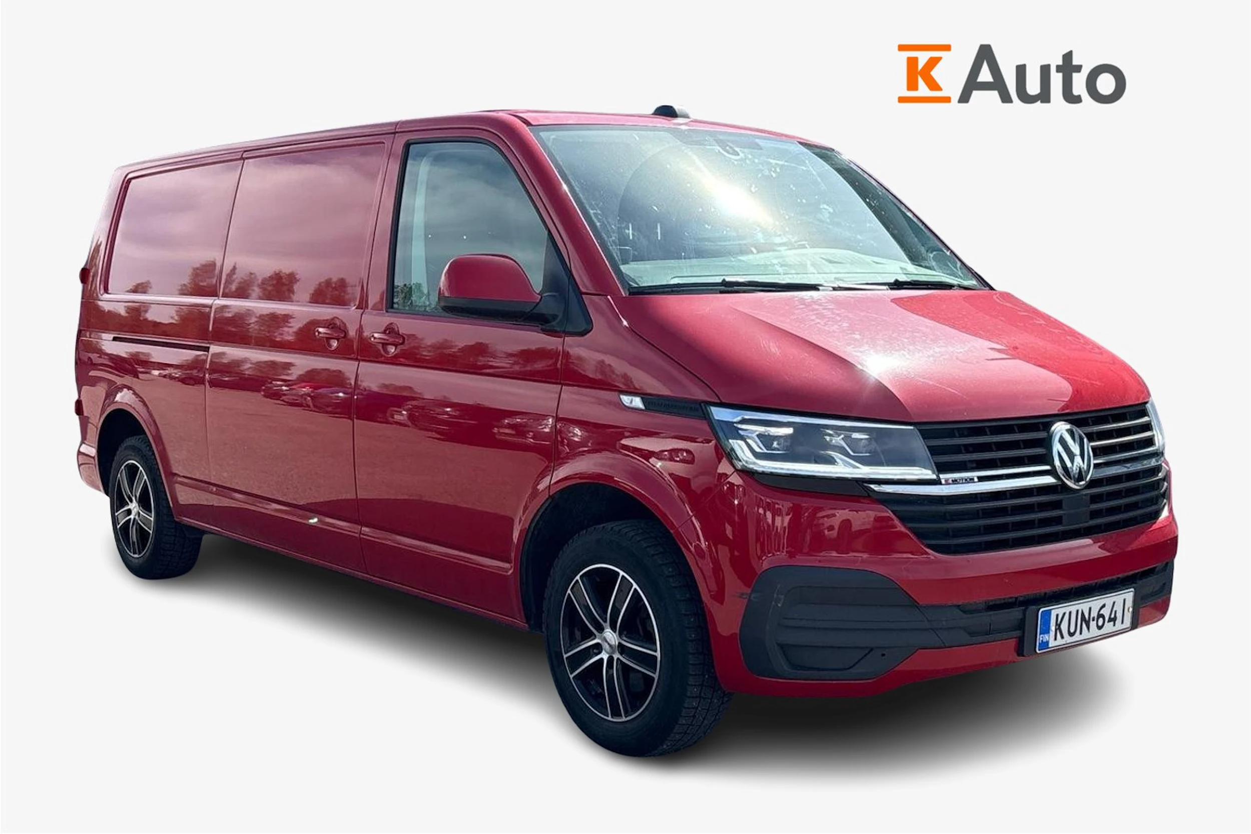 punainen Volkswagen Transporter 2022 kuva 1.