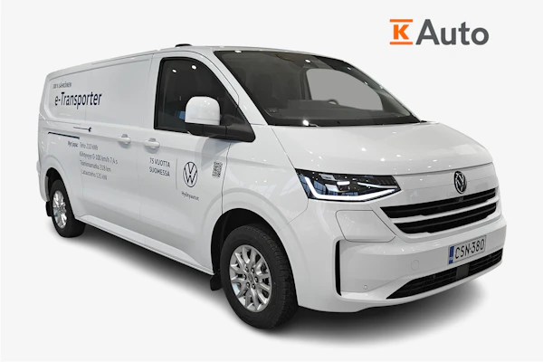 Volkswagen Transporter IQ.LIGHT| VETOK.| VASEN LIUKUOVI | Pitkä umpip. e-Transporter 64 kWh, 160kW
