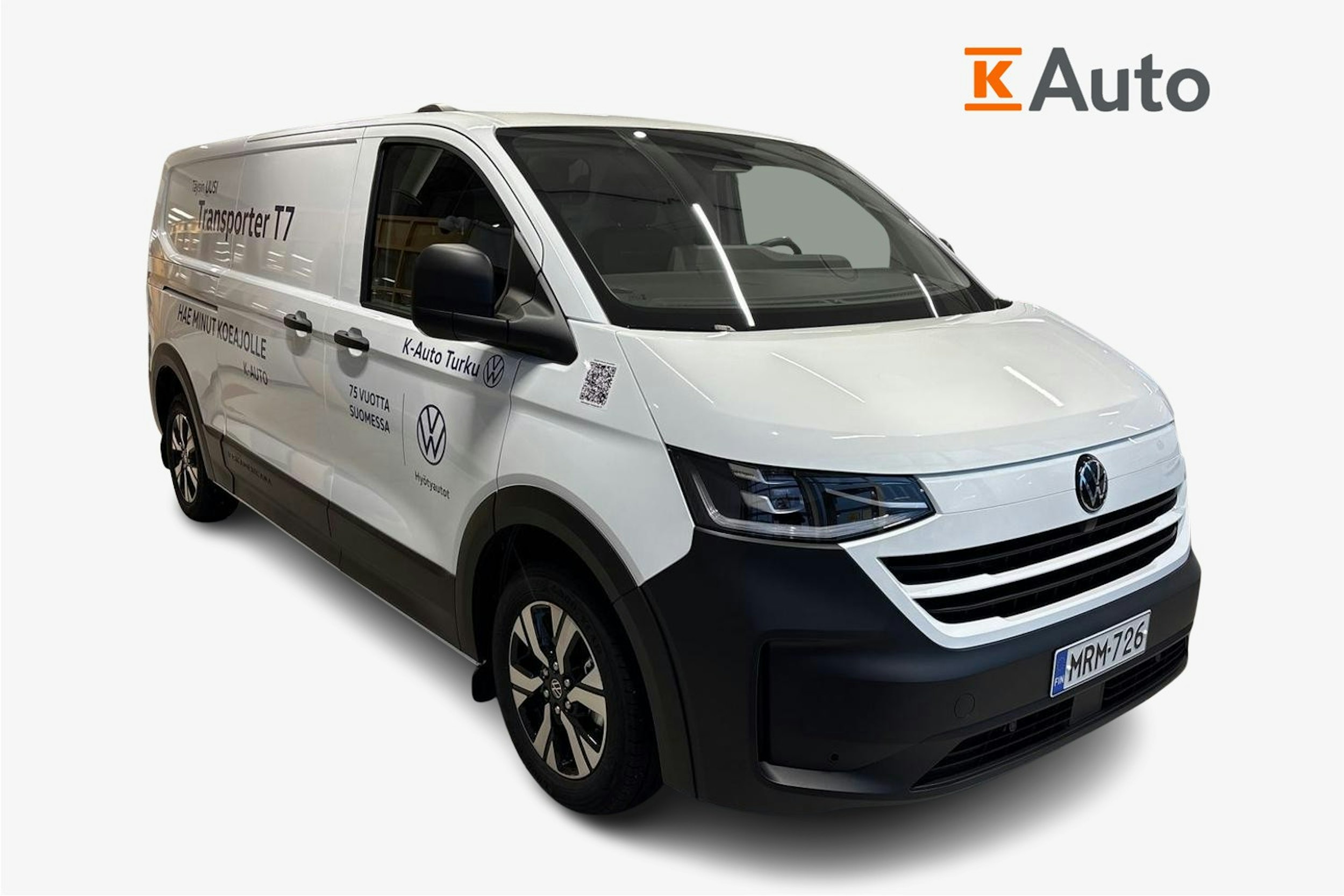 Valkoinen Volkswagen Transporter 2025 kuva 1.