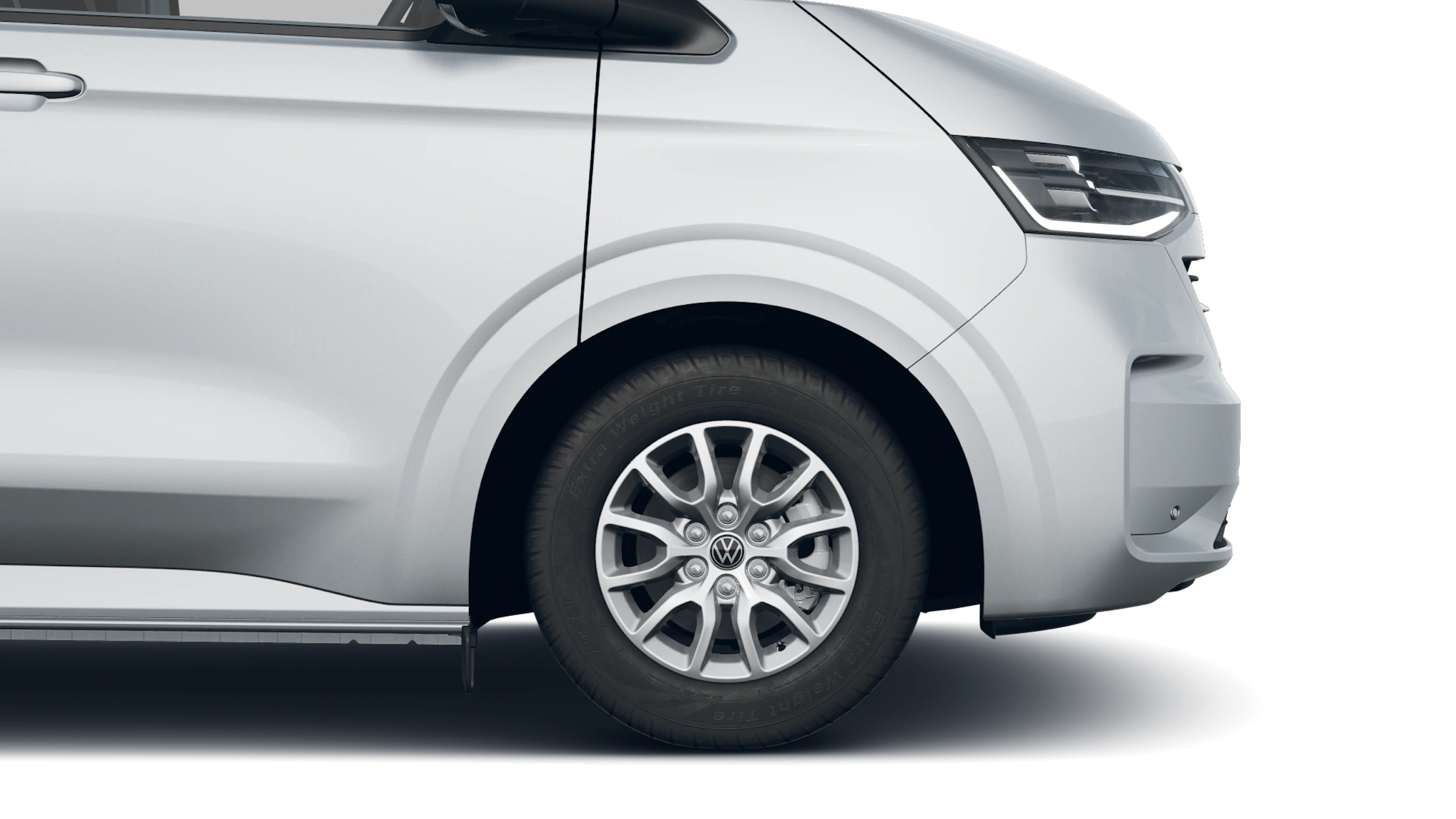 Light Gray -vaaleanharmaa metalliväri Volkswagen Transporter 2026 kuva 9.