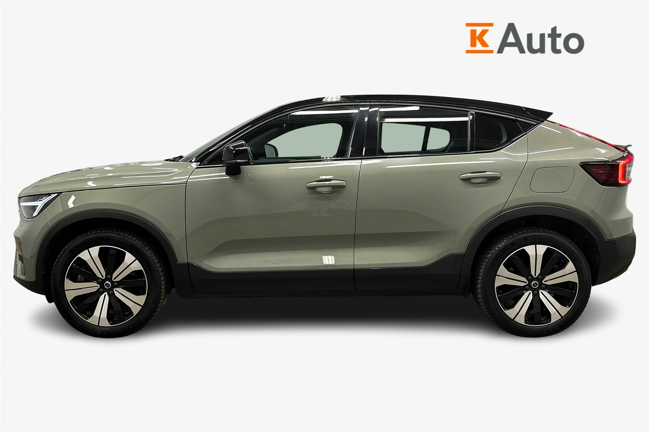 vihreä Volvo C40 2022 kuva 6.