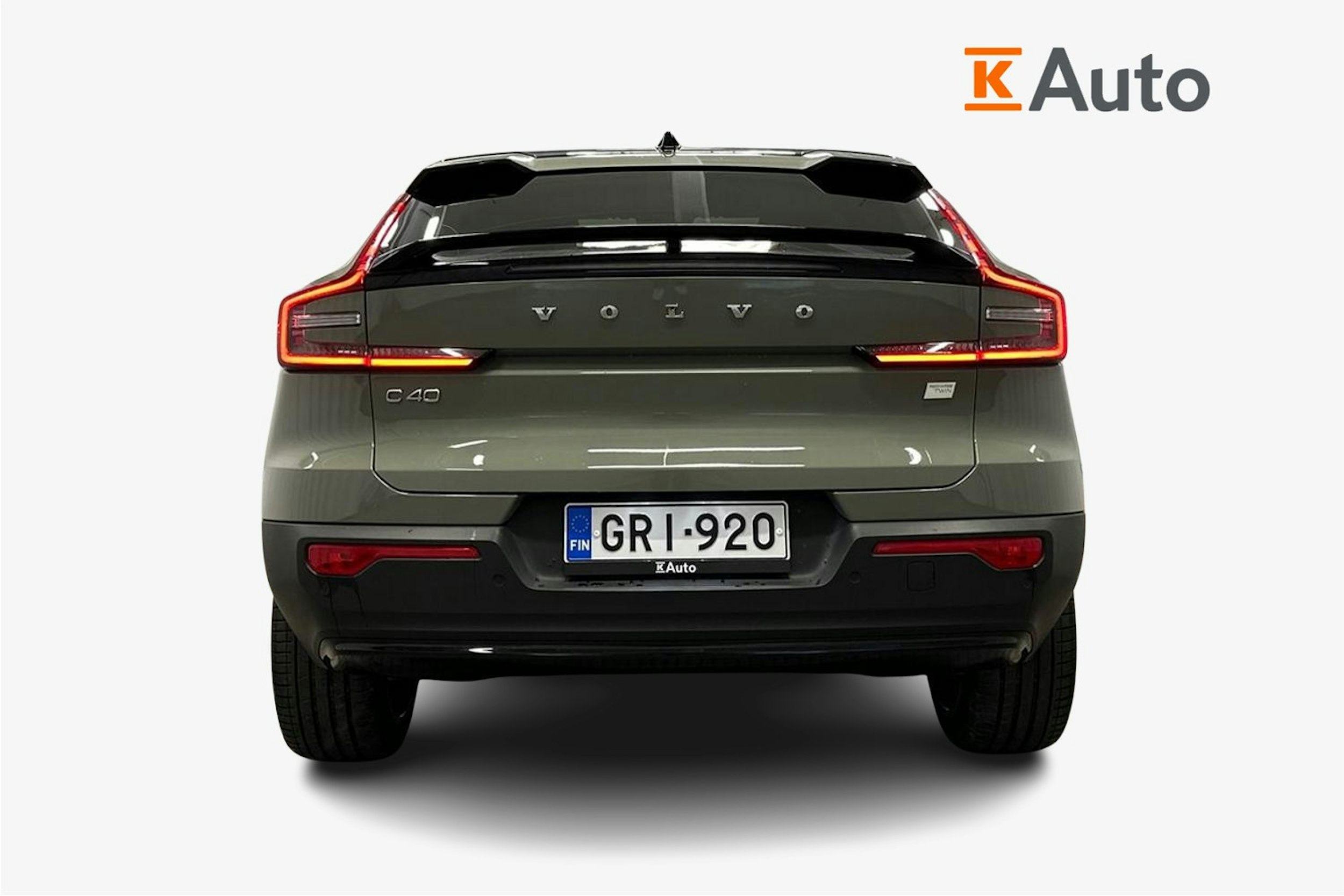 vihreä Volvo C40 2023 kuva 3.