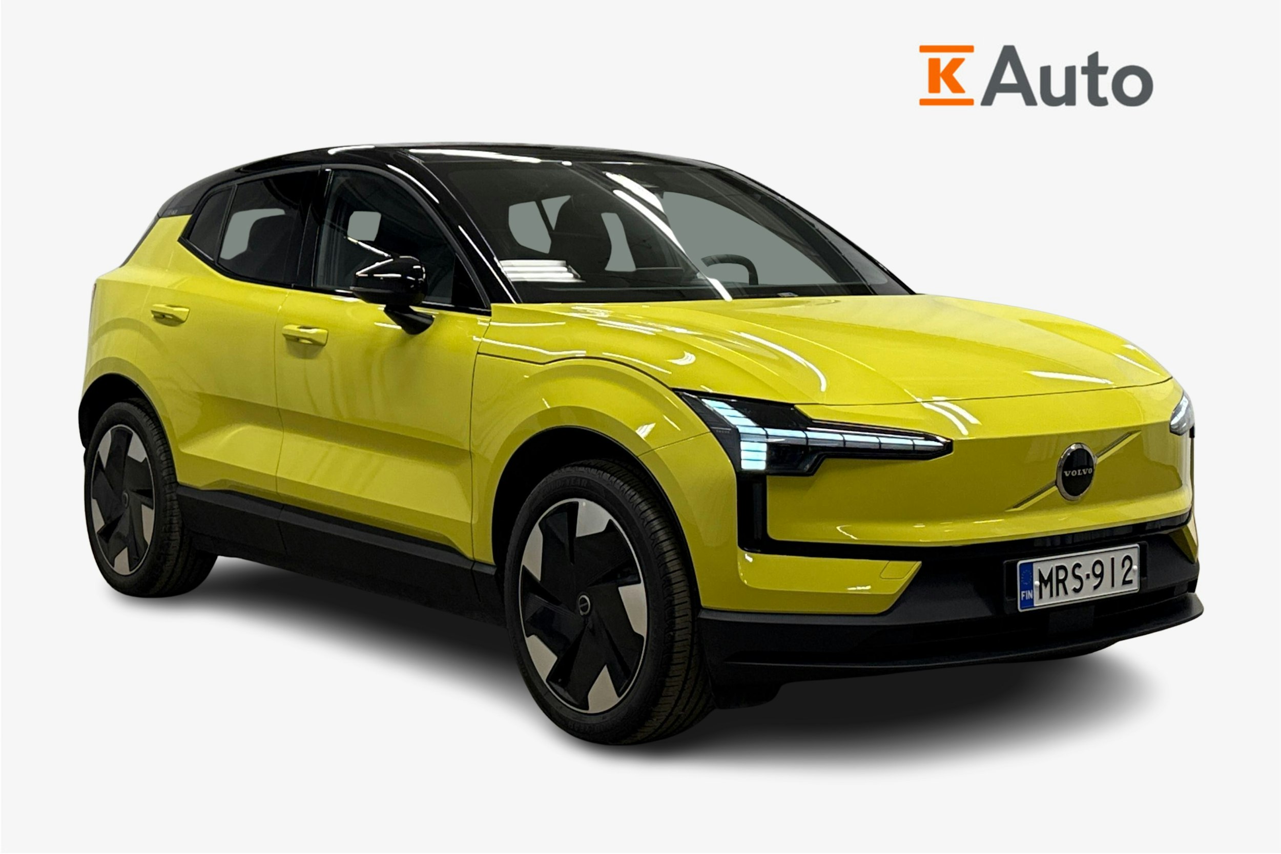 keltainen Volvo EX30 2024 kuva 1.