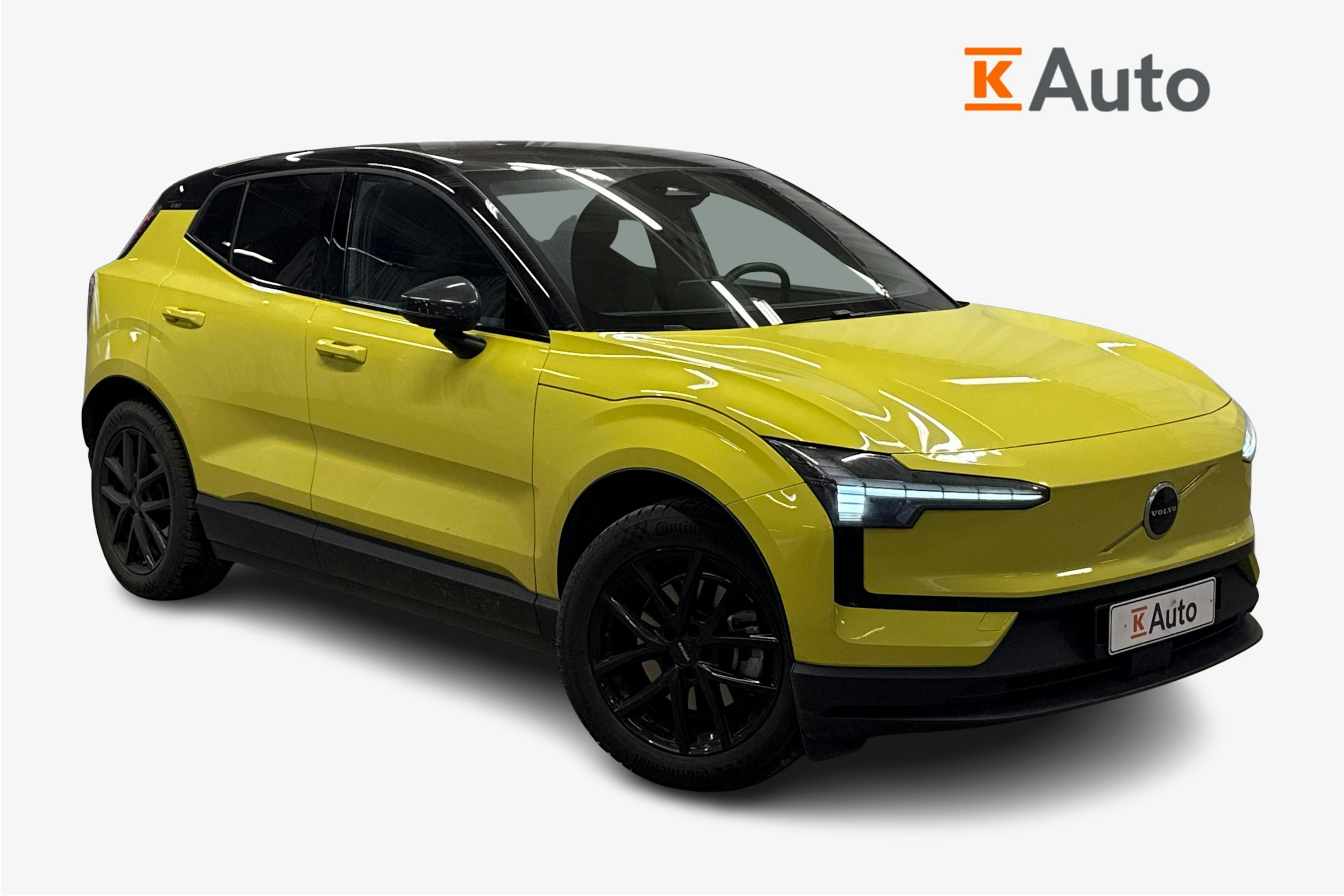 keltainen Volvo EX30 2024 kuva 1.