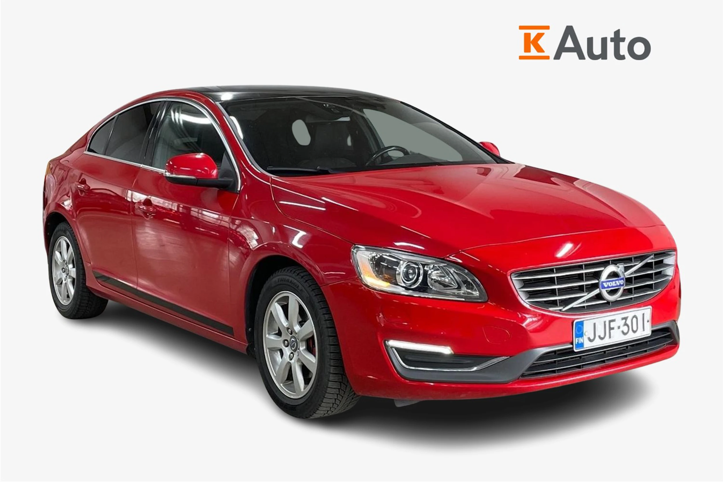 Punainen Volvo S60 2014 kuva 1.