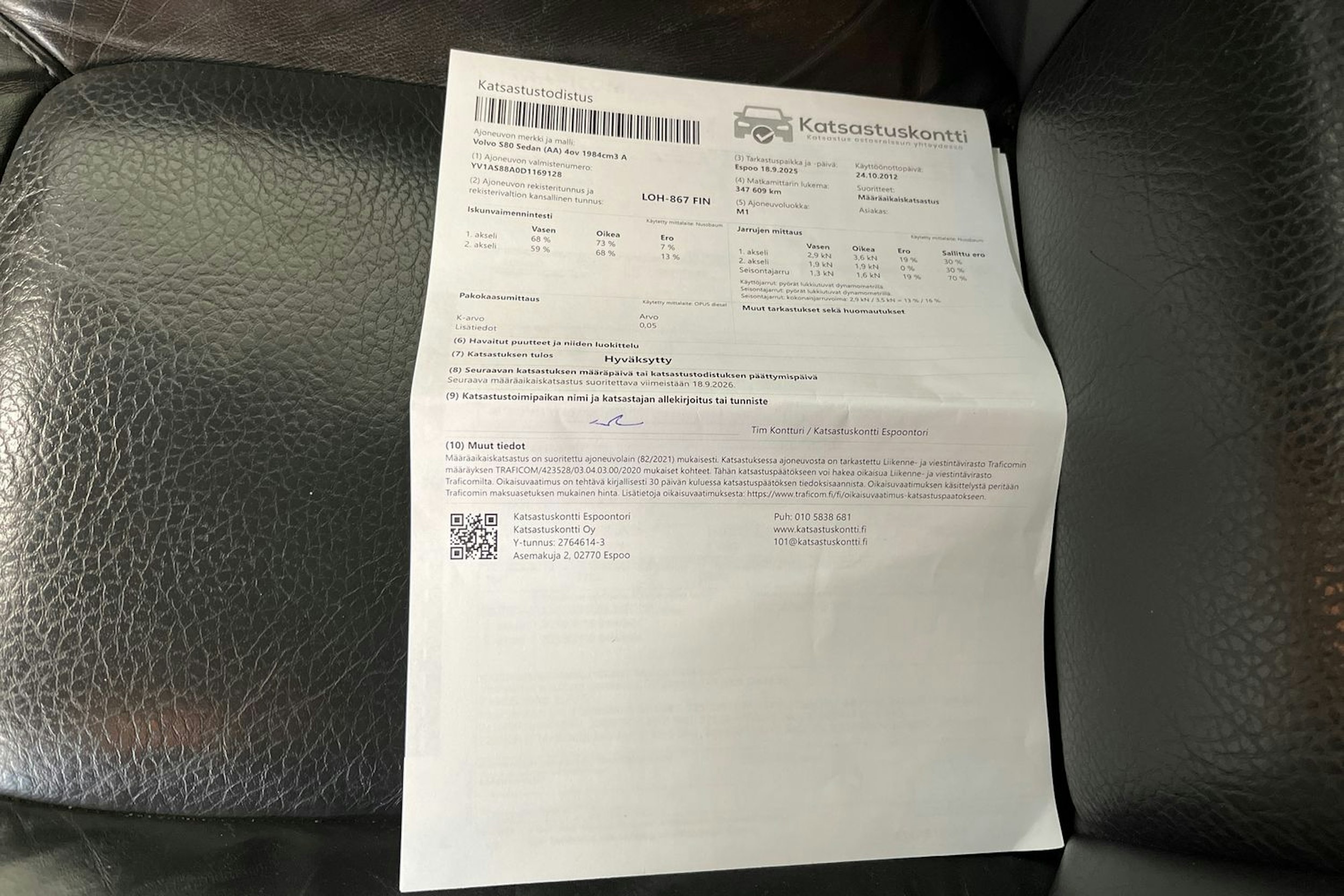 valkoinen Volvo S80 2012 kuva 24.