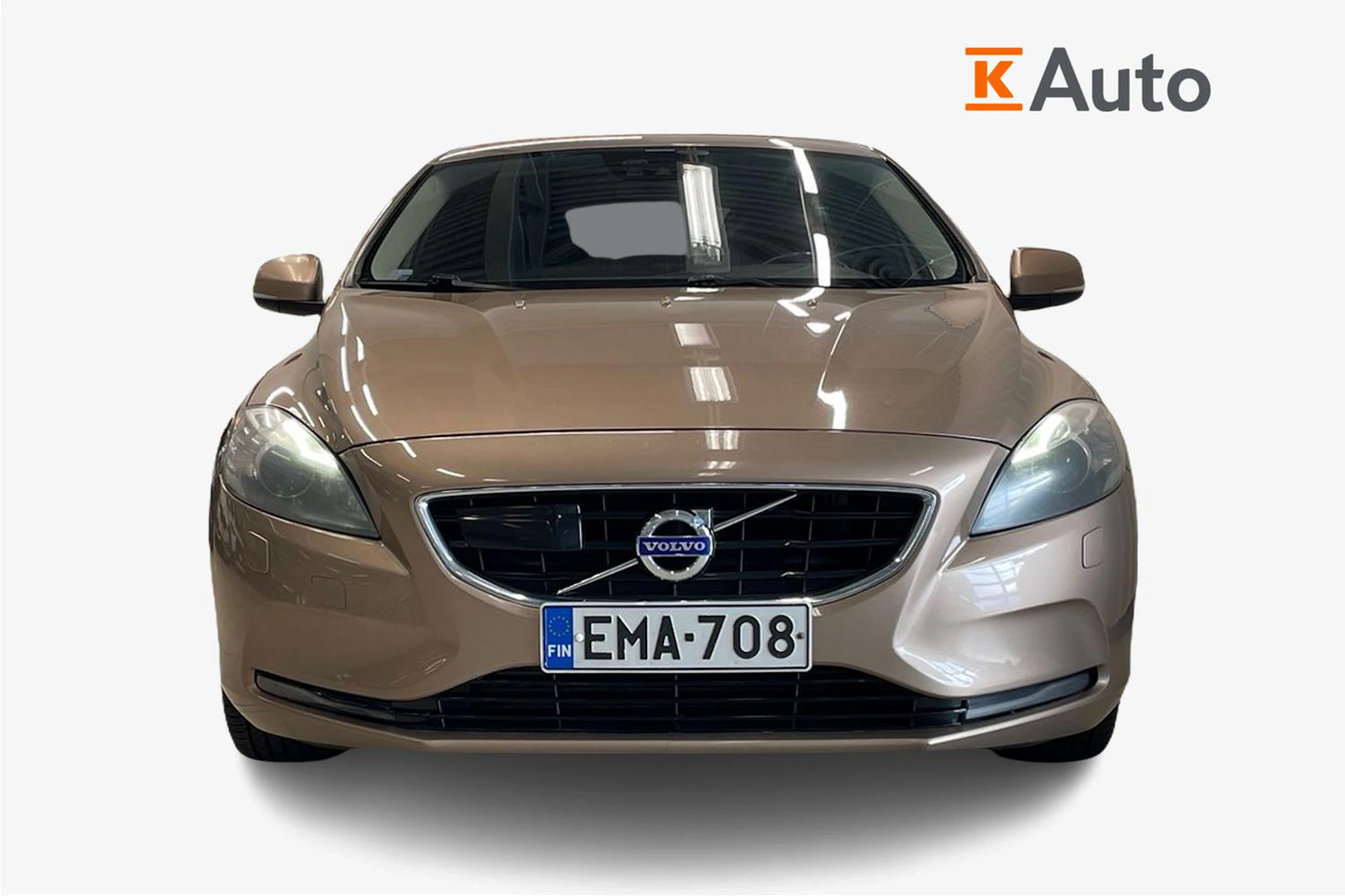Ruskea (beige) Volvo V40 2013 kuva 4.
