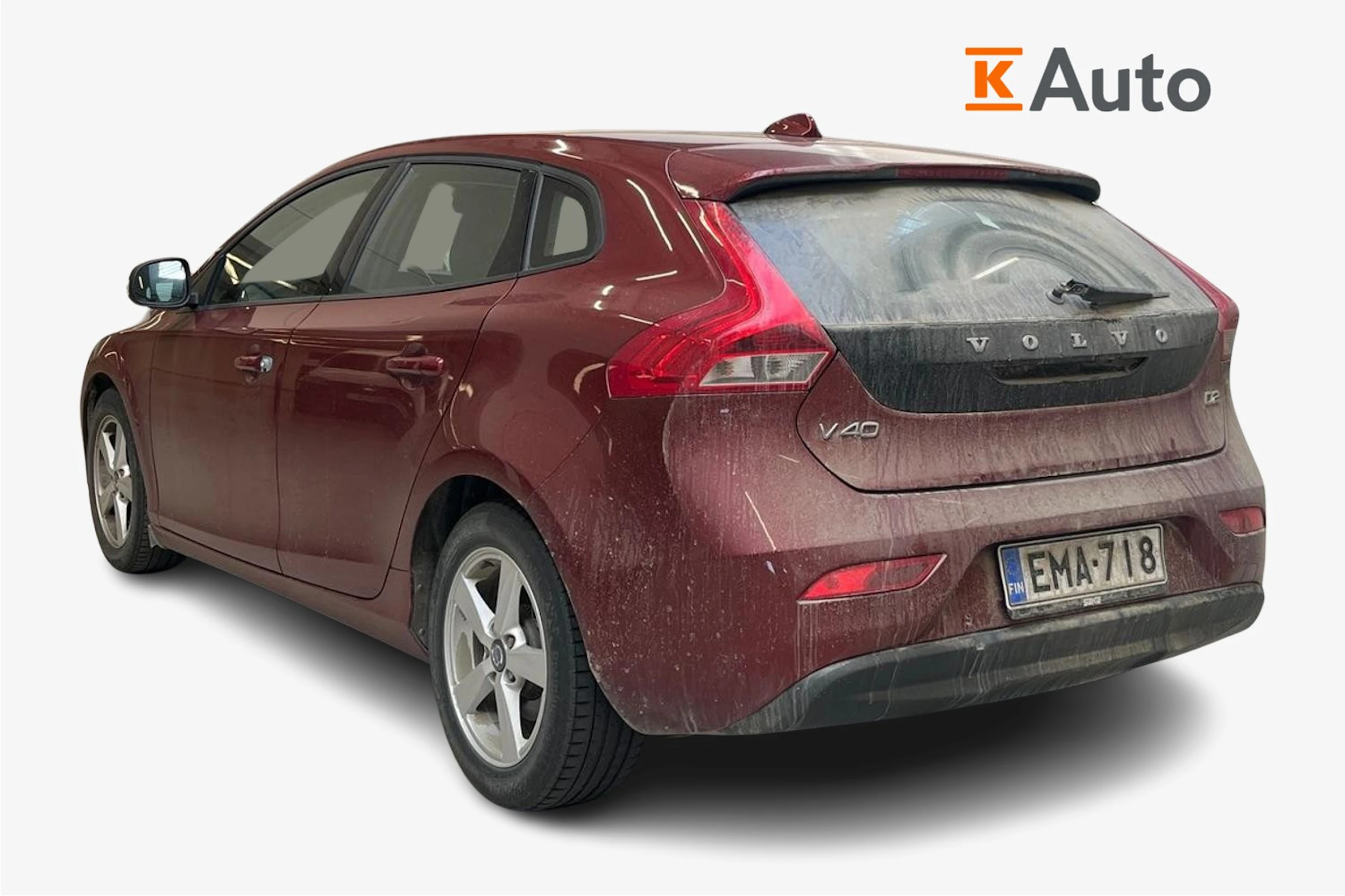 punainen Volvo V40 2013 kuva 2.